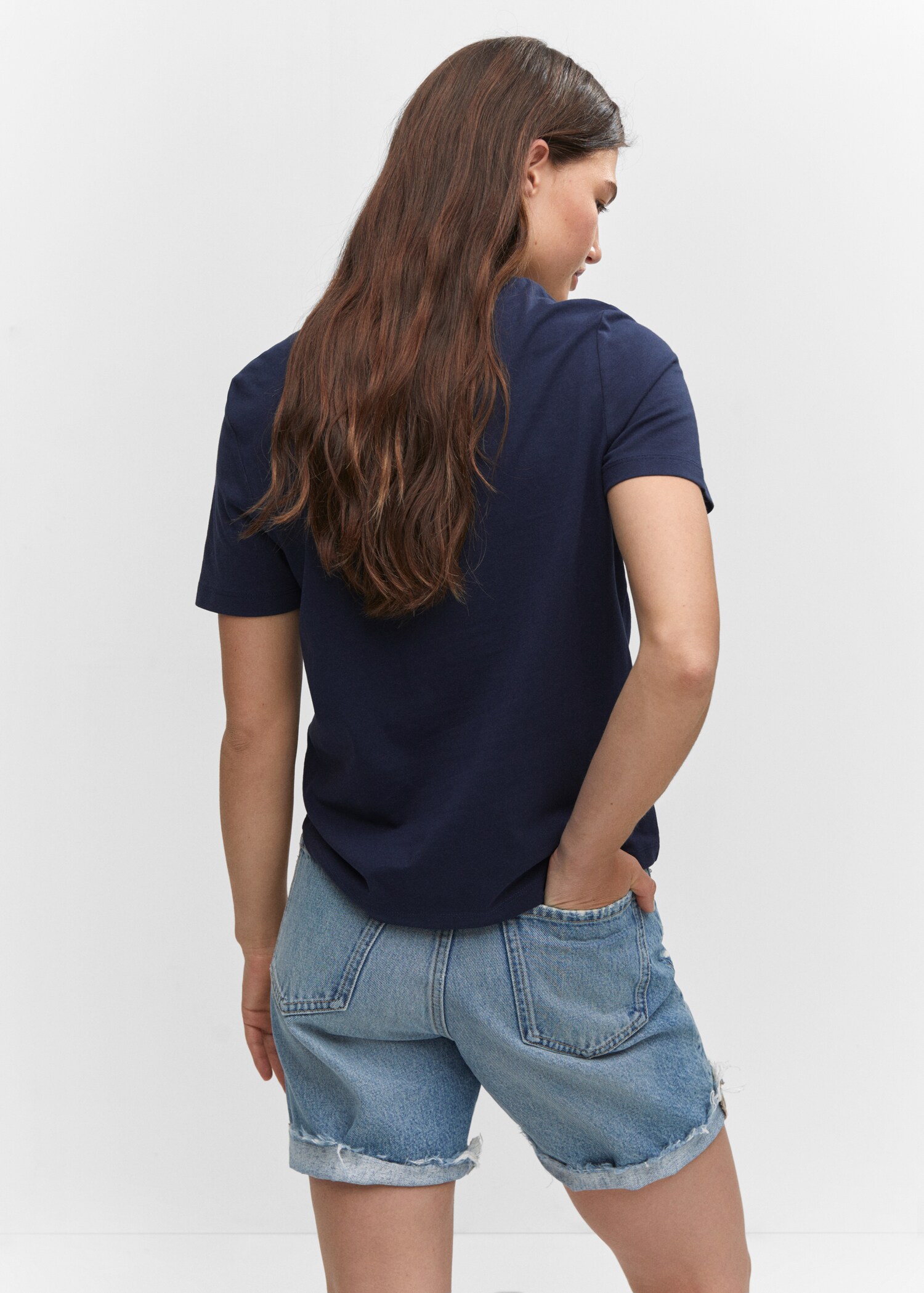 Camiseta mensaje bordado - Reverso del artículo