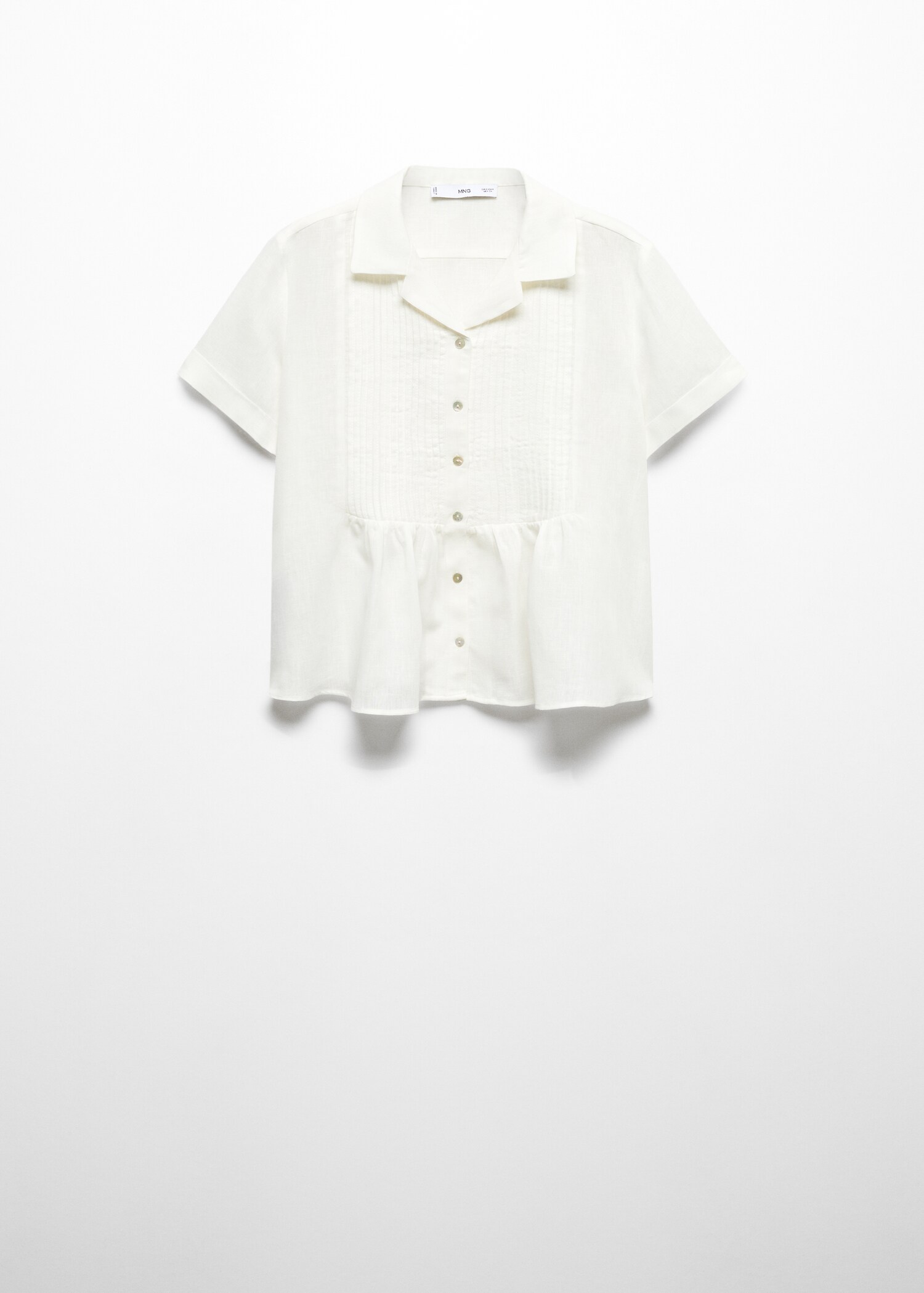 Pleated linen shirt - Article without model