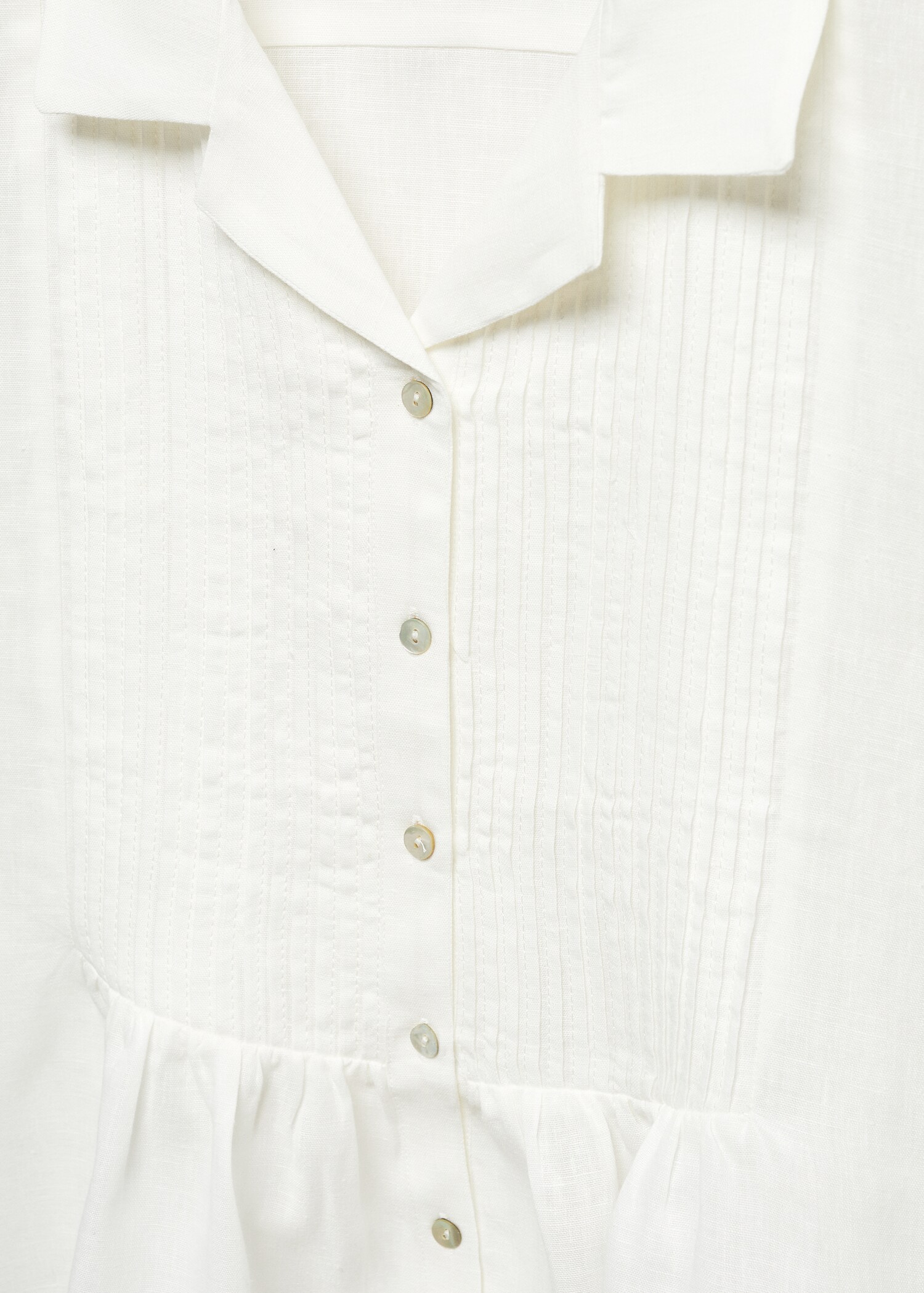 Pleated linen shirt - Details of the article 8