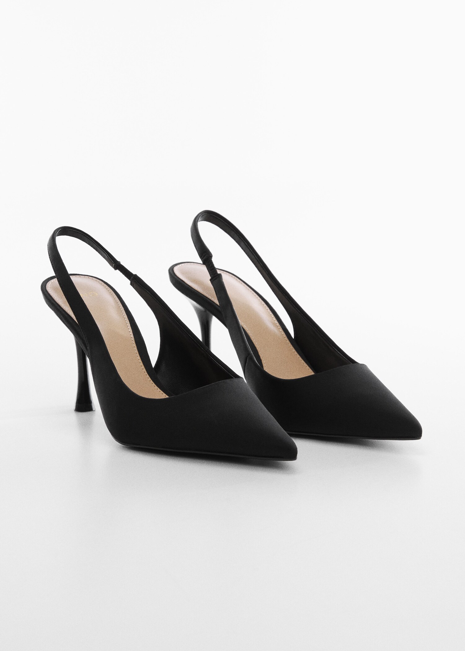 Pointed-toe heeled shoes  - Medium plane