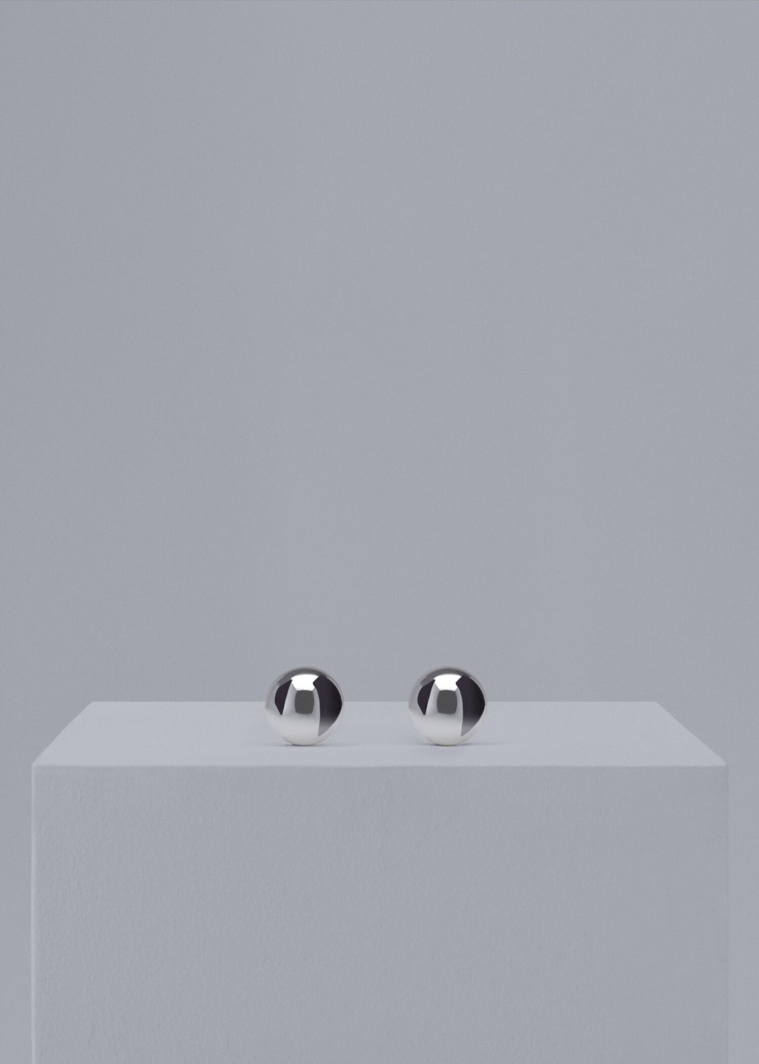 Boucles d'oreilles maxi sphère - Article sans modèle