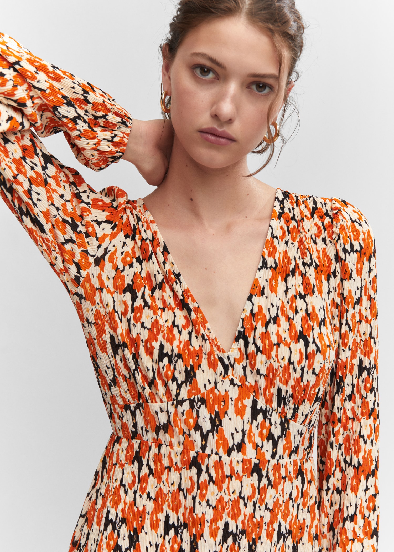Vestido textura estampado - Detalle del artículo 1