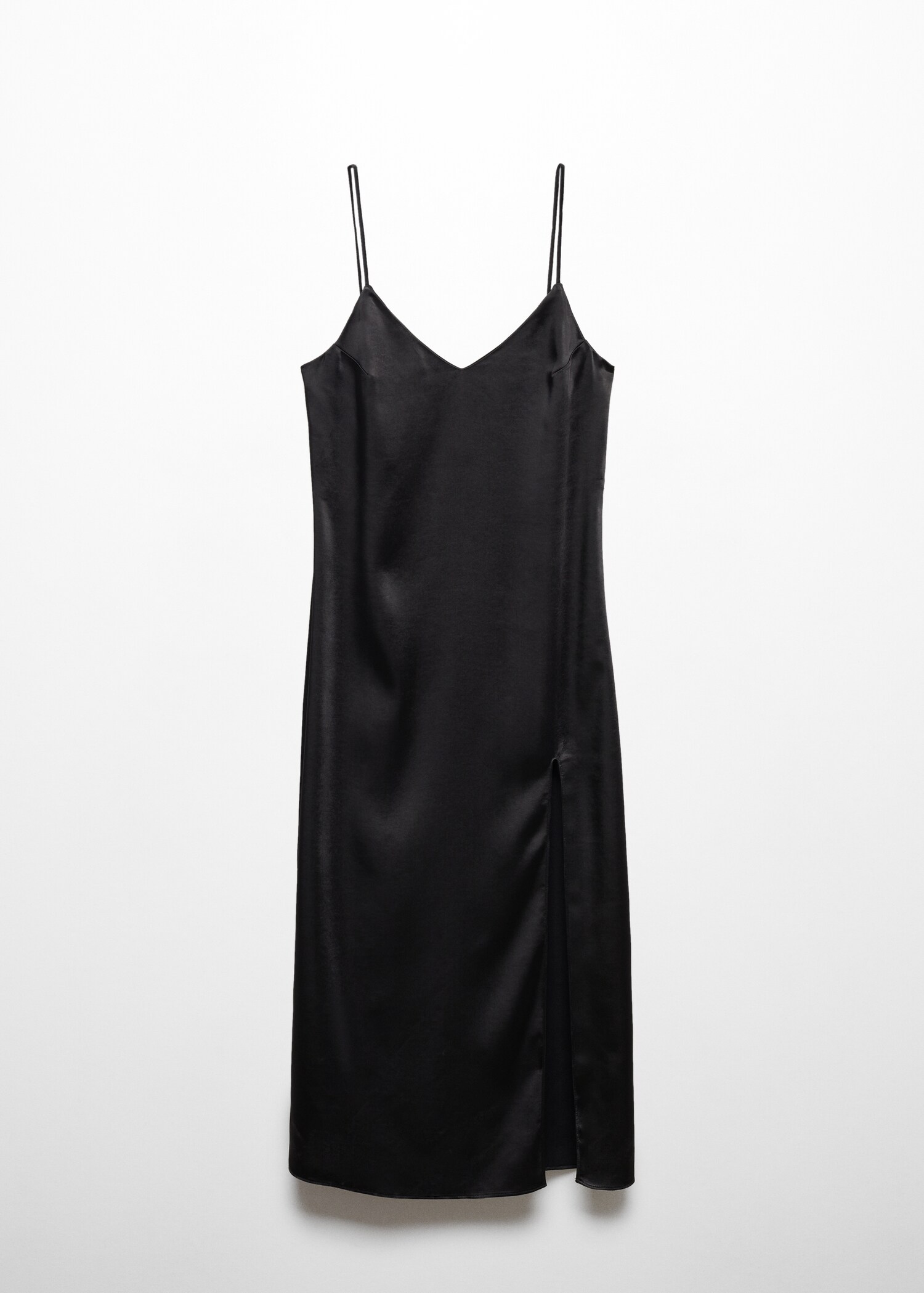 Vestido satinado abertura - Artículo sin modelo