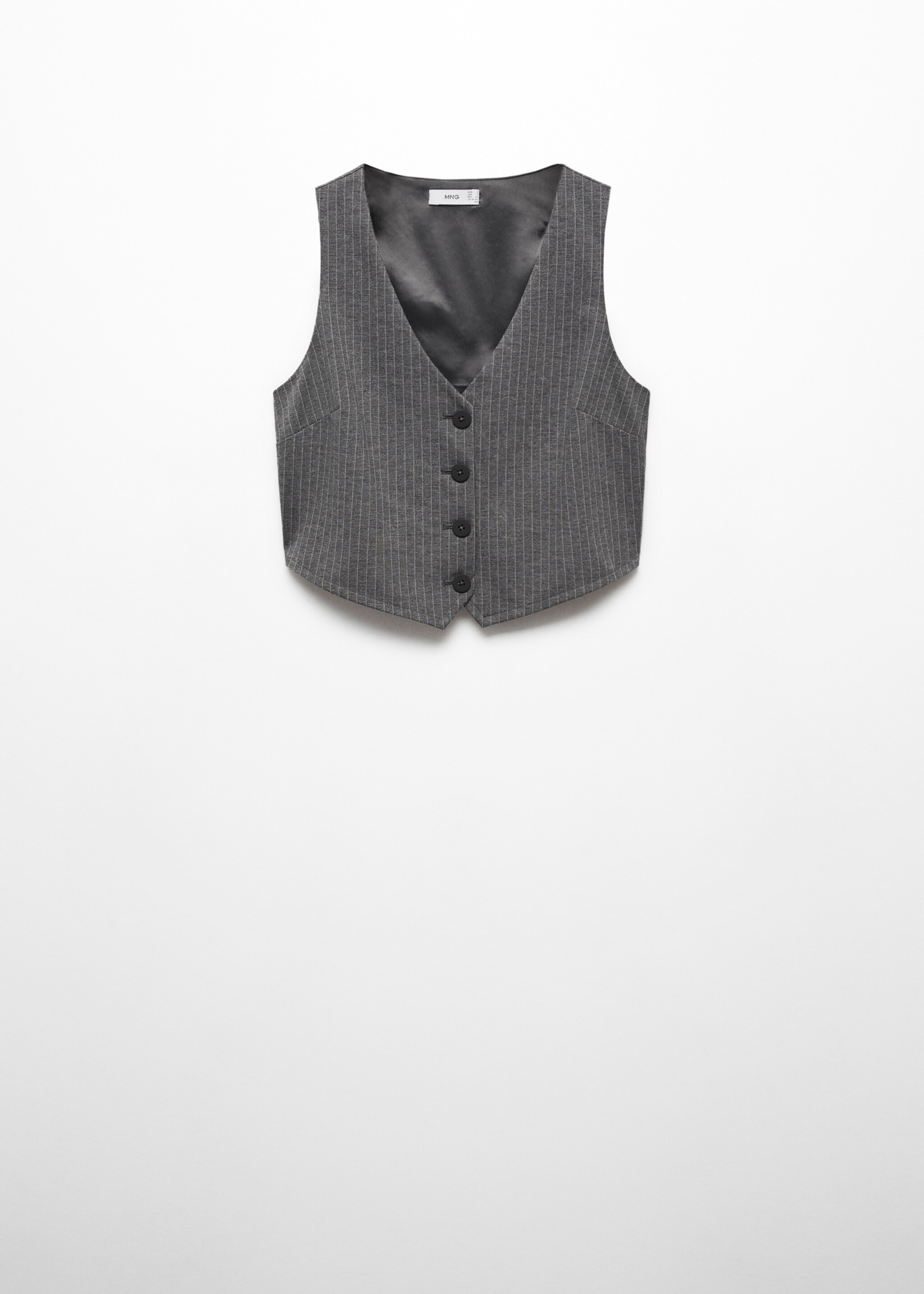 Cropped waistcoat with buttons - Article without model