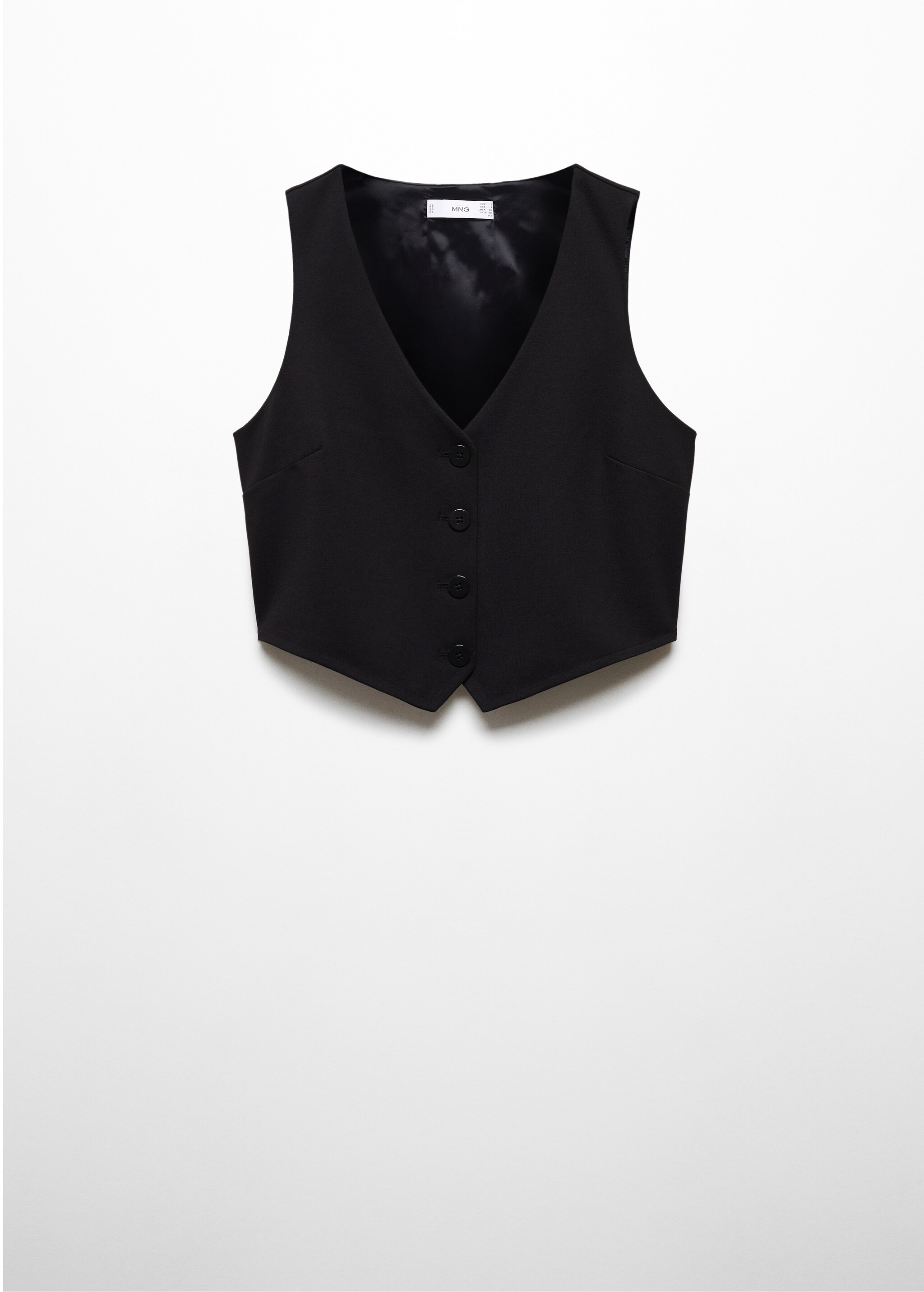Cropped waistcoat with buttons - Article without model