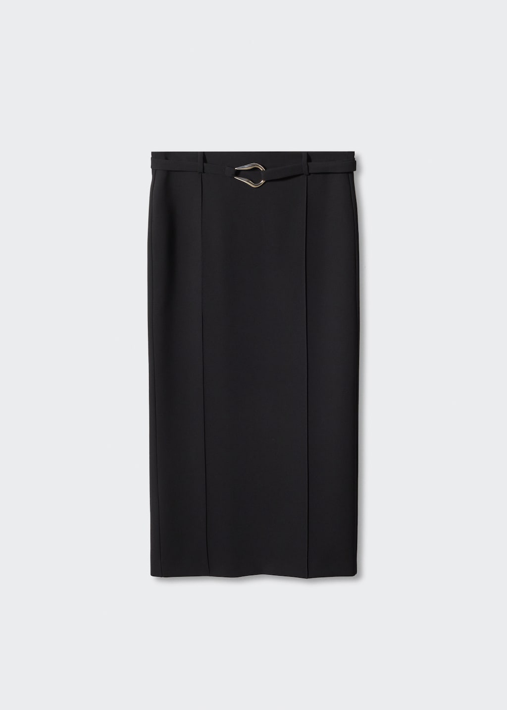 Skirt with slit and belt - Women | MANGO China