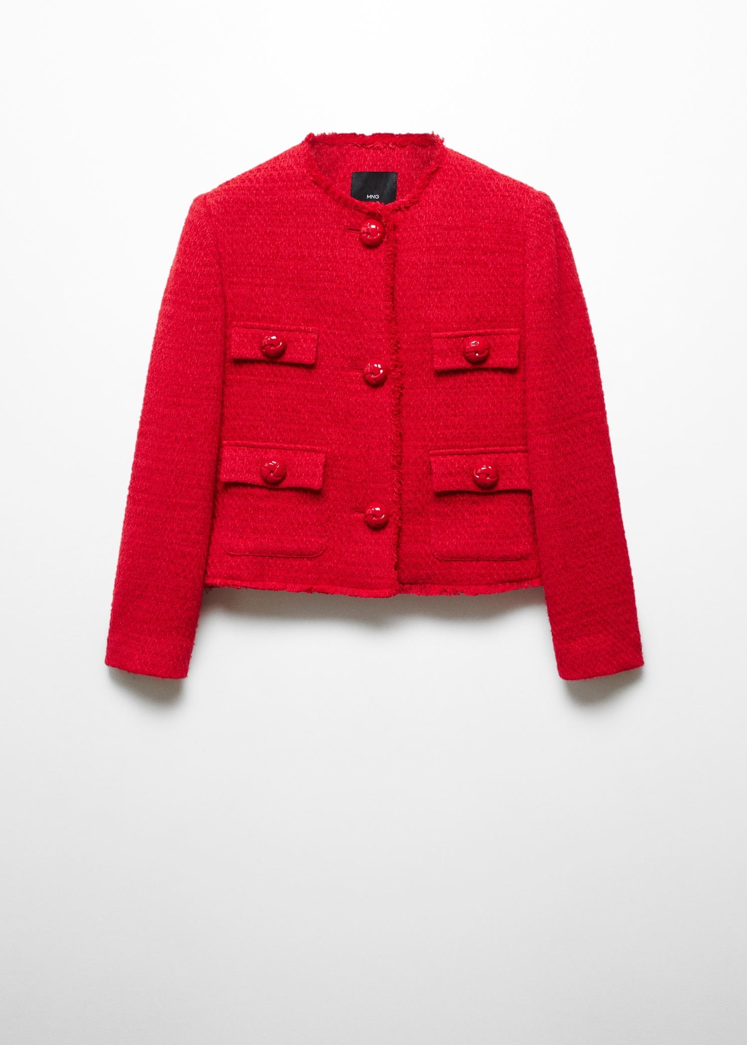 Tweed jacket with pockets - Article without model