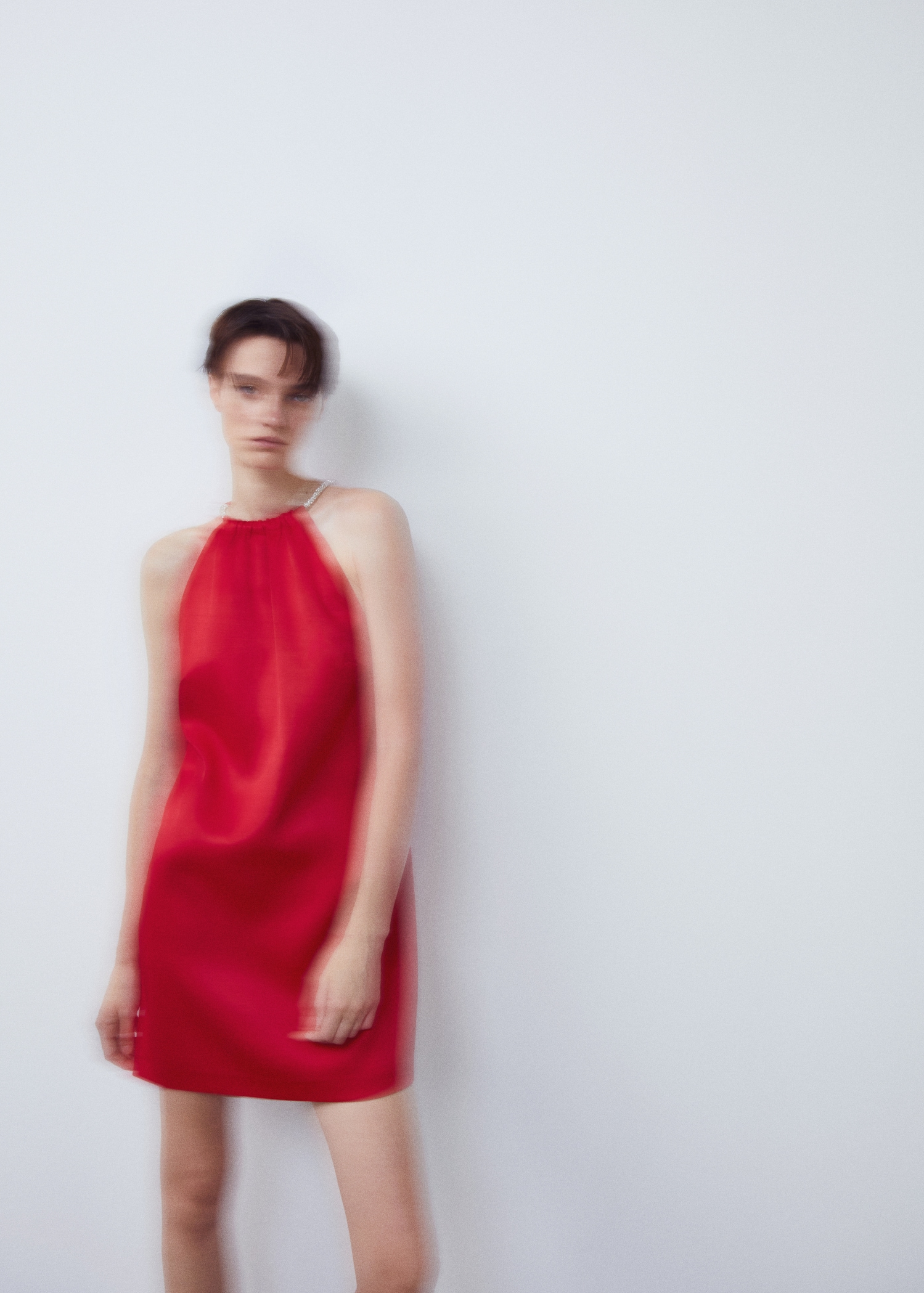 Halter dress with rhinestone detail - Details of the article 6