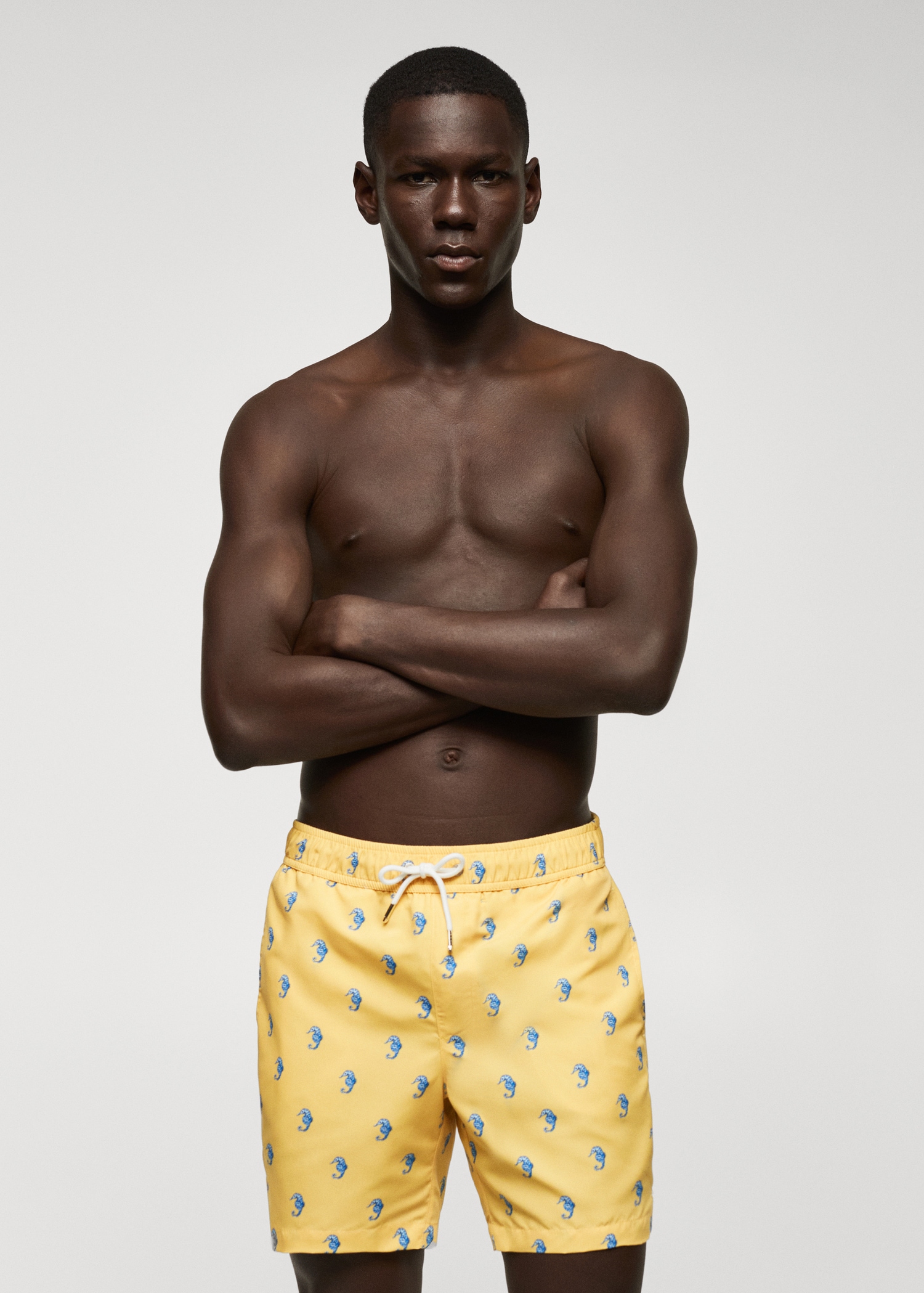 Seahorse-print swimsuit Men MANGO Niger