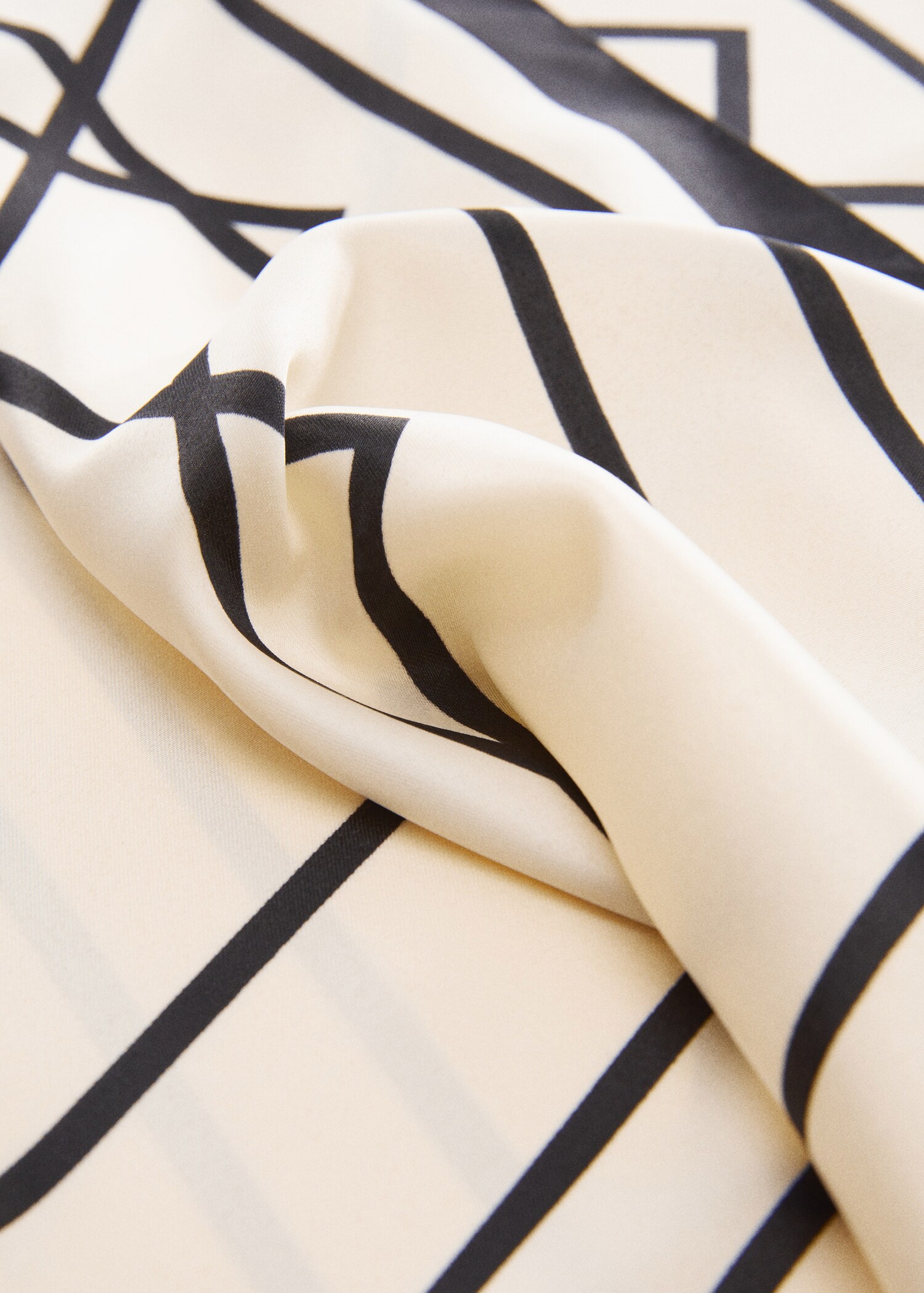 Geometric printed foulard - Medium plane