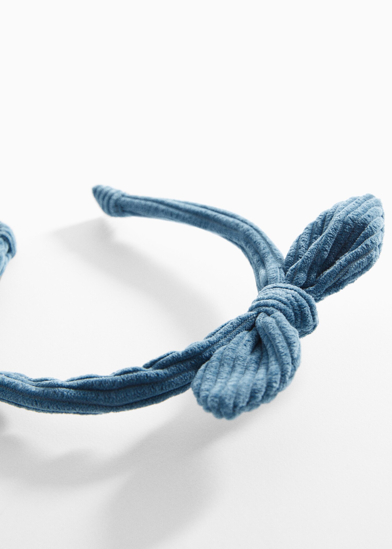 Textured bow headband - Medium plane