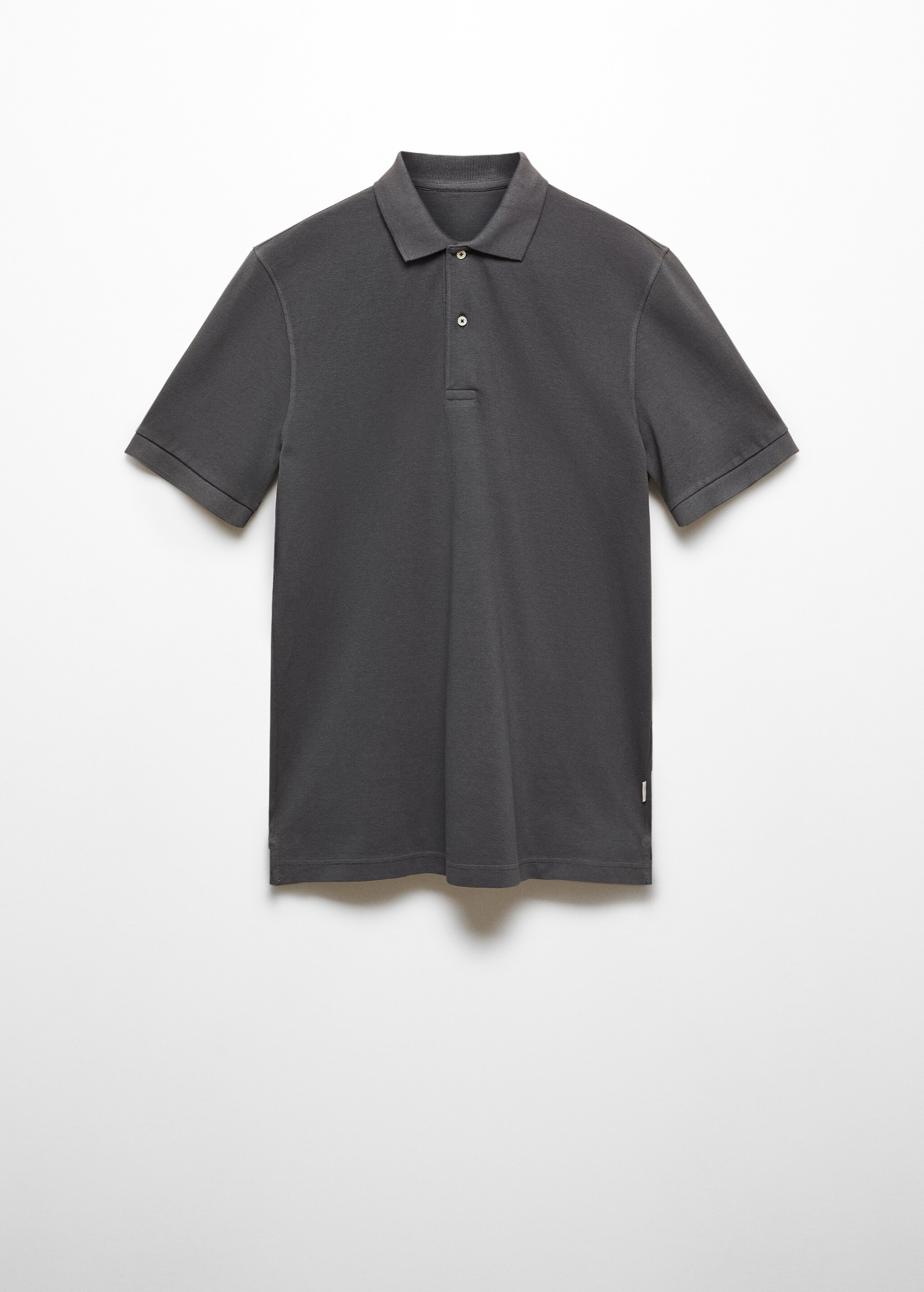 Short-sleeved cotton polo shirt - Article without model
