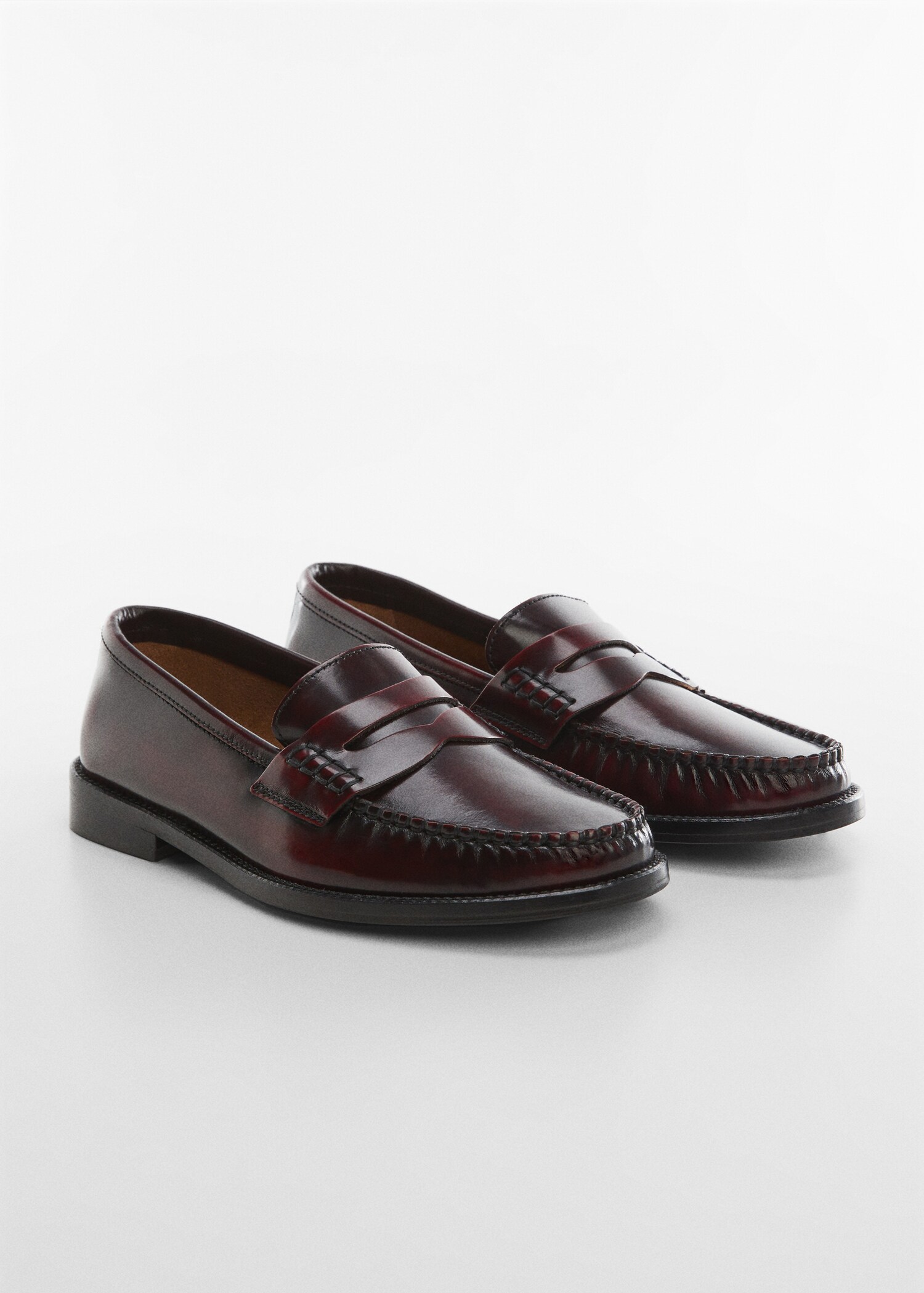 Leren penny loafers - Middenvlak