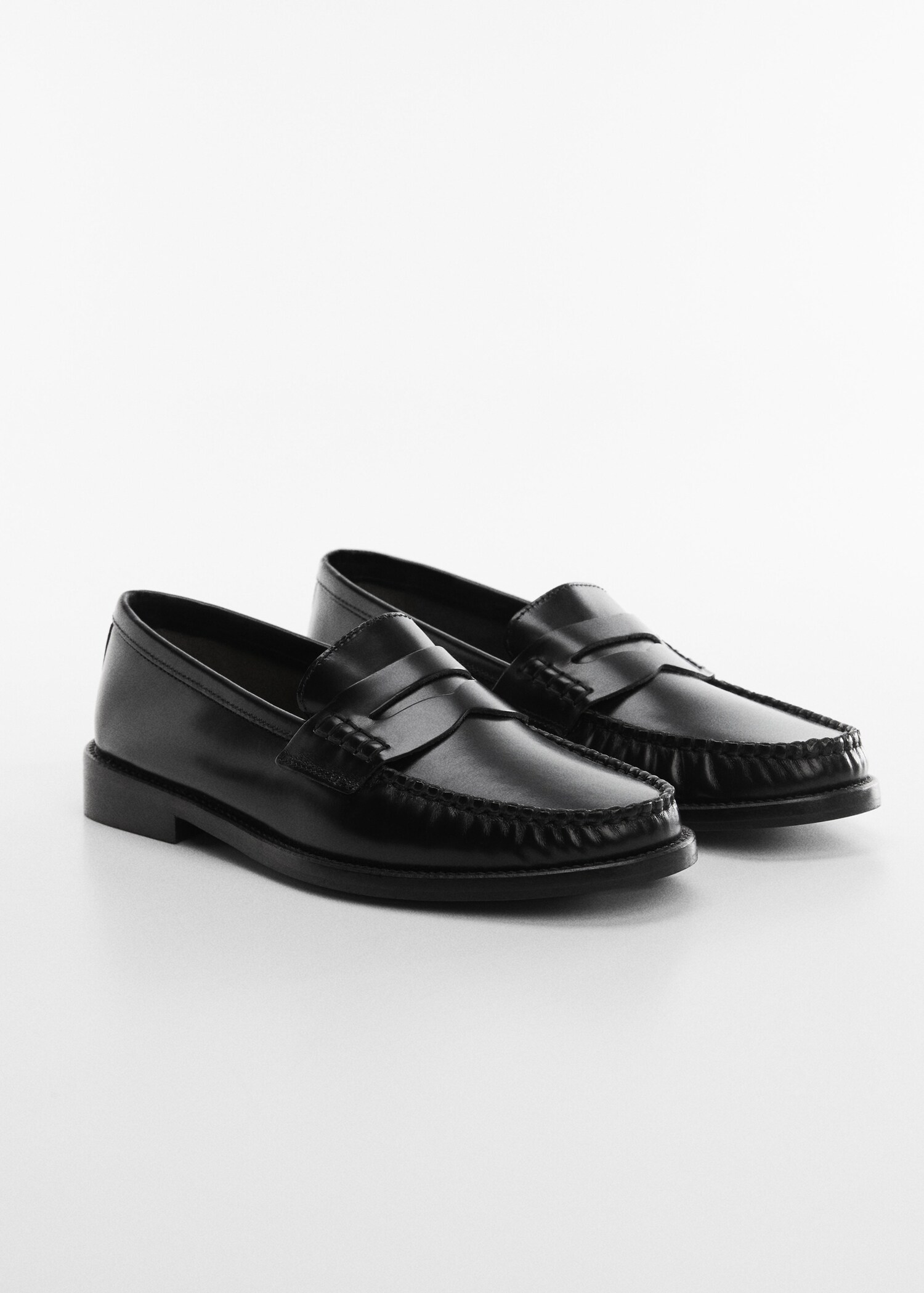 Leren penny loafers - Middenvlak
