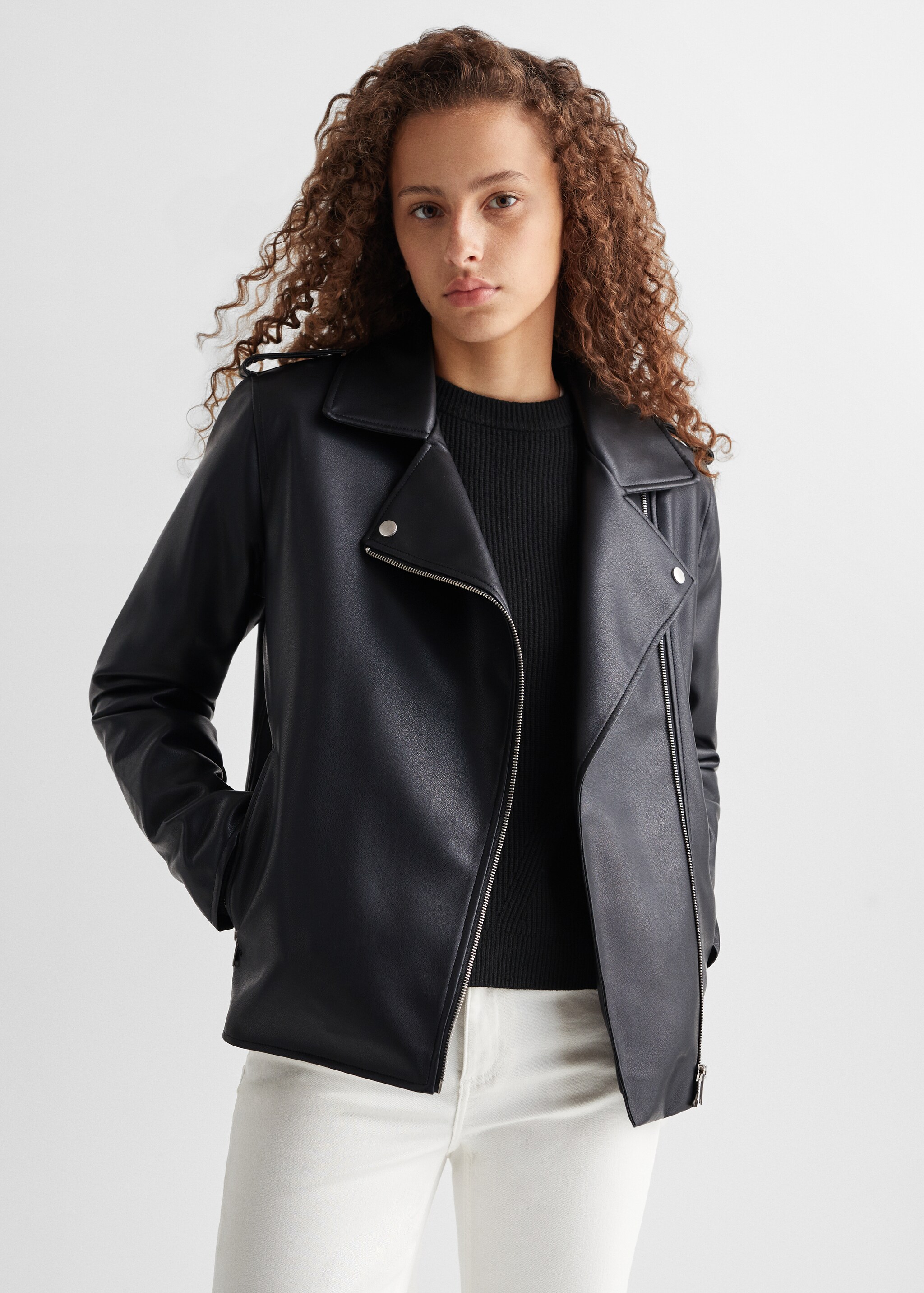 Faux-leather jacket - Medium plane