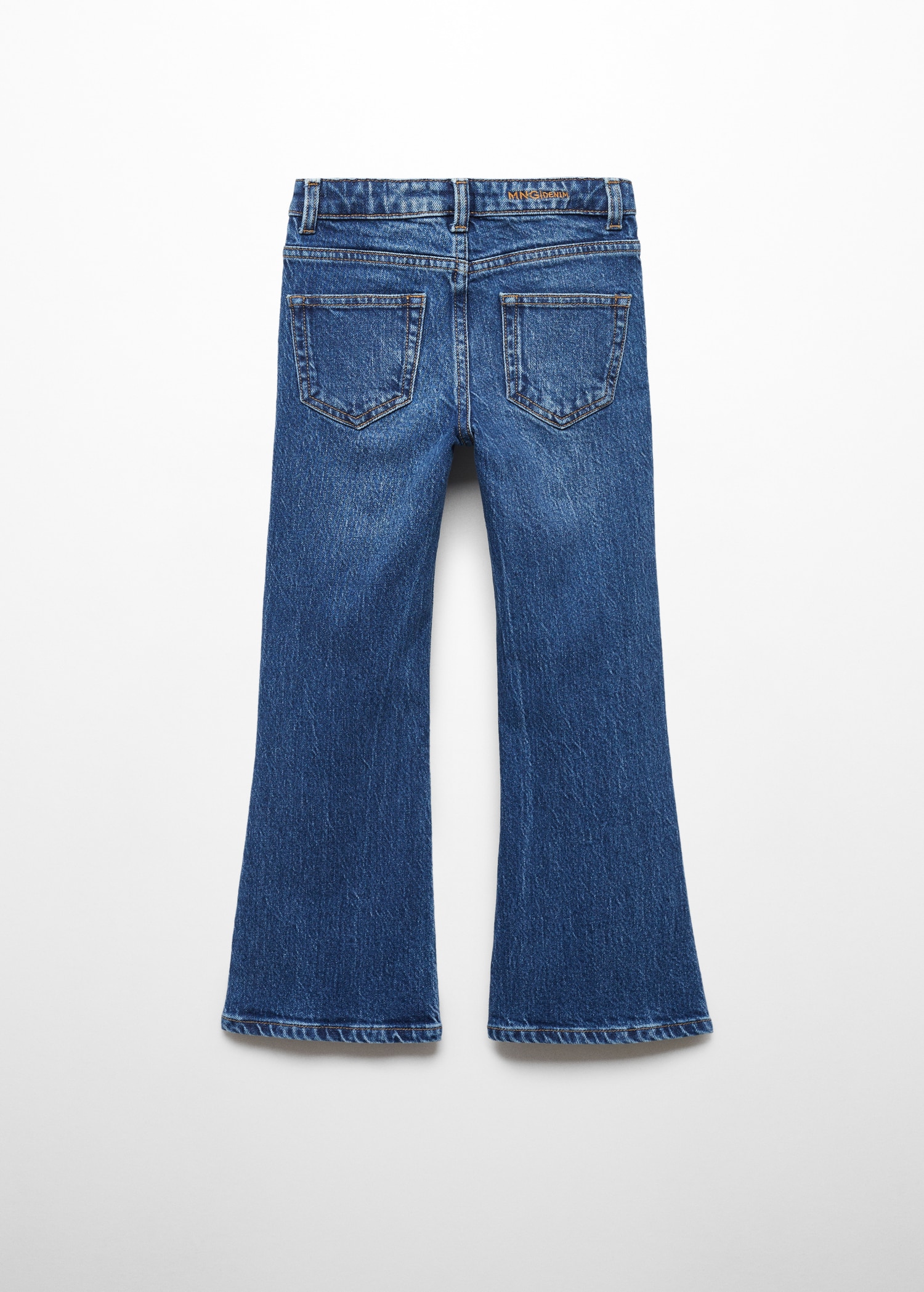 Flared jeans with pocket - Reverse of the article