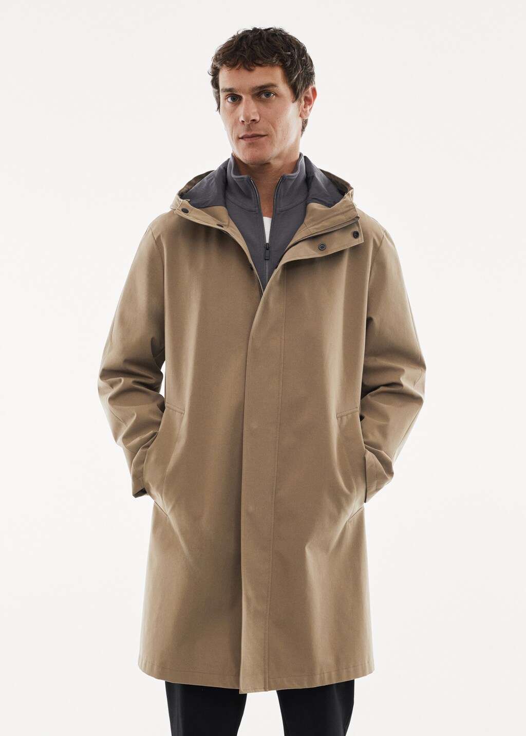 Parka impermeable capuche