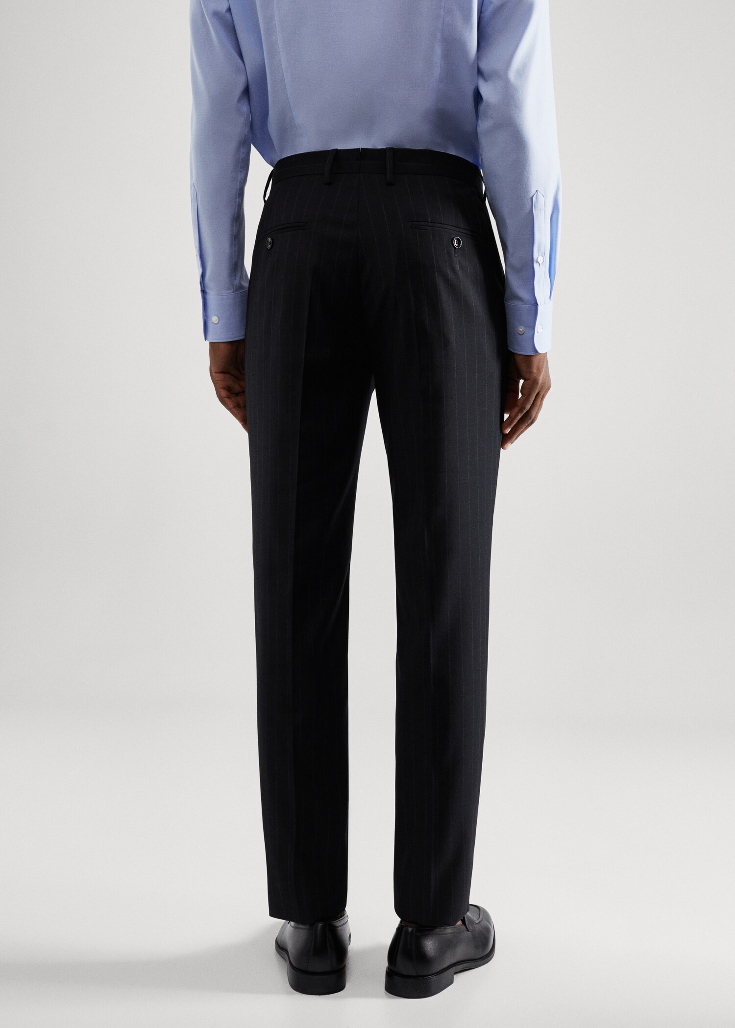 Pantaloni completo slim-fit tessuto comfort stretch - Retro dell'articolo
