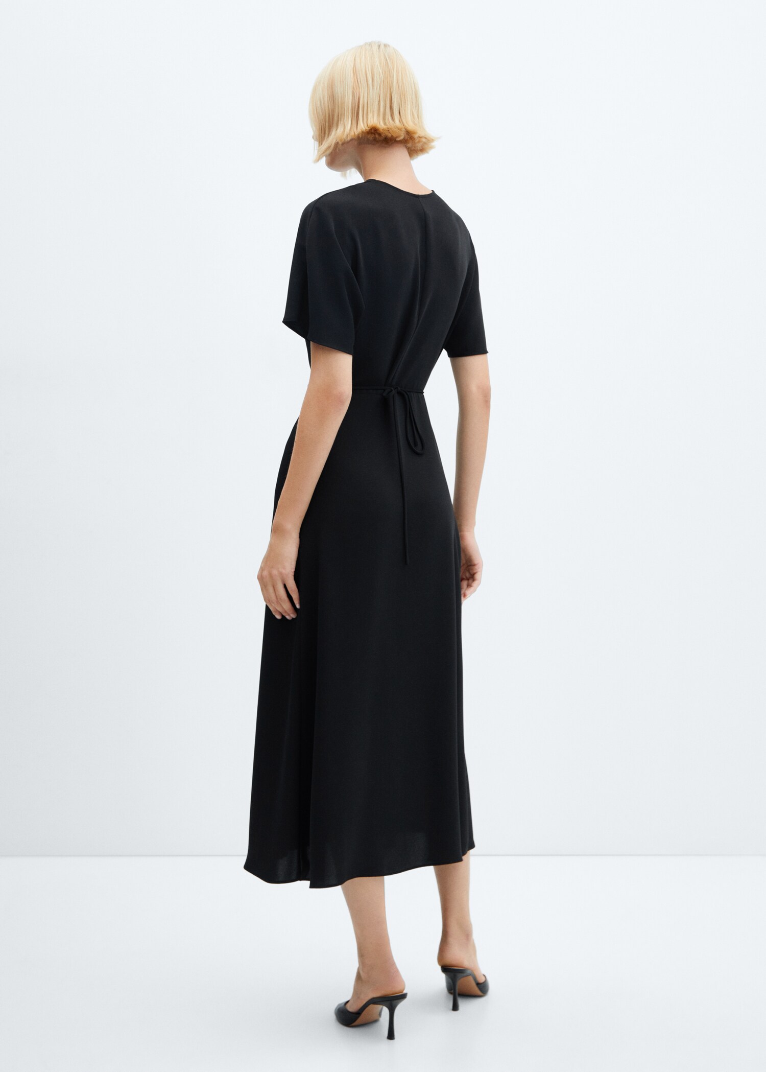 Wrap dress with hoop detail - Reverse of the article