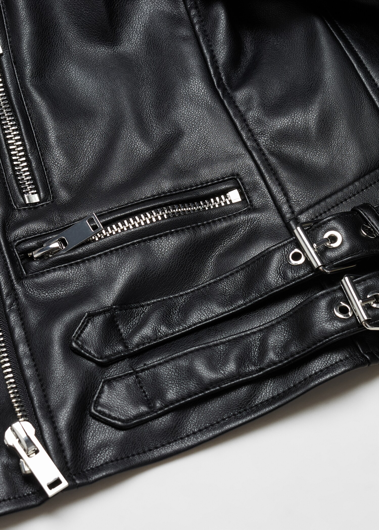 Chaqueta biker efecto piel - Detalle del artículo 8