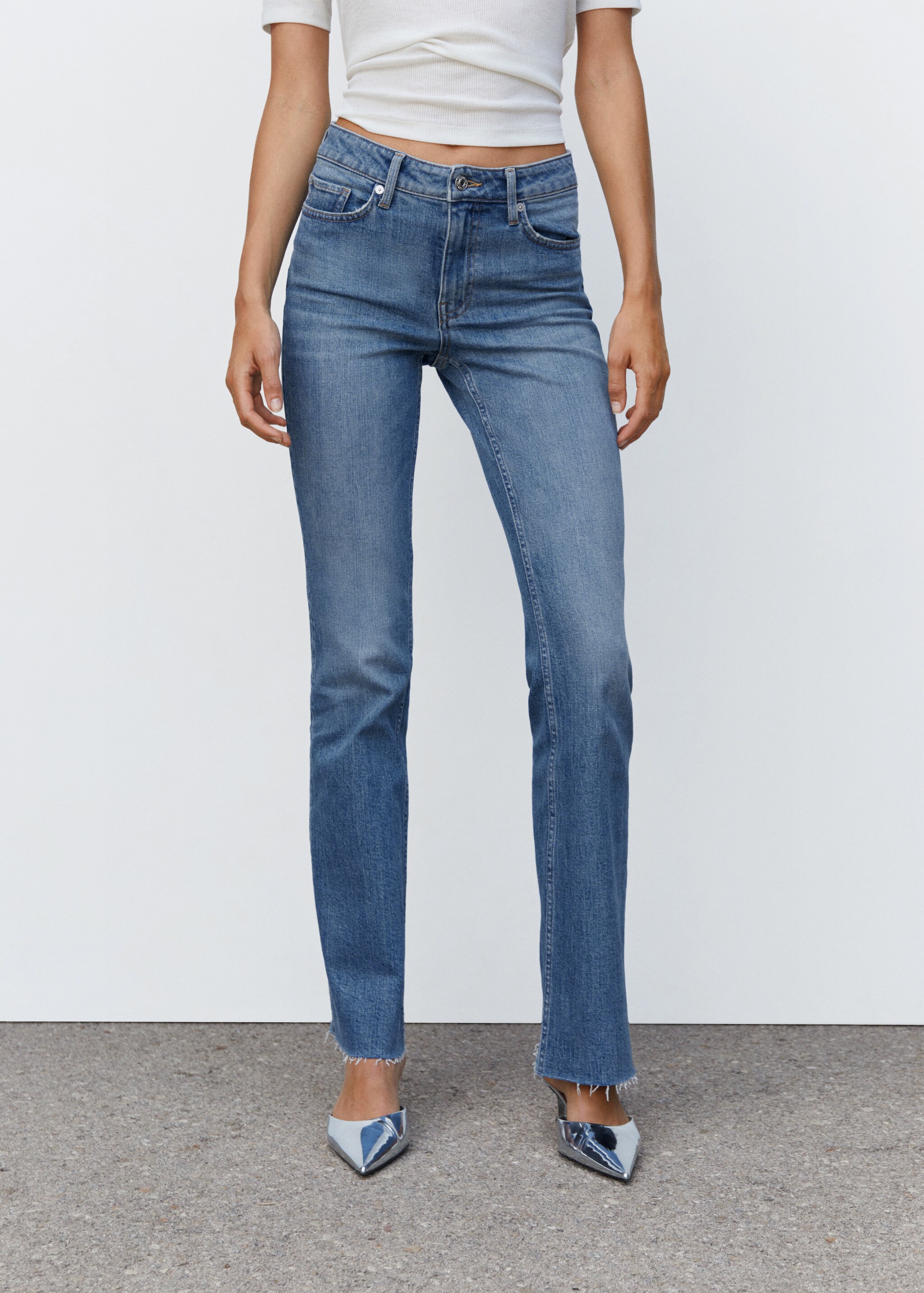 Jeans flare taille normale - Plan moyen