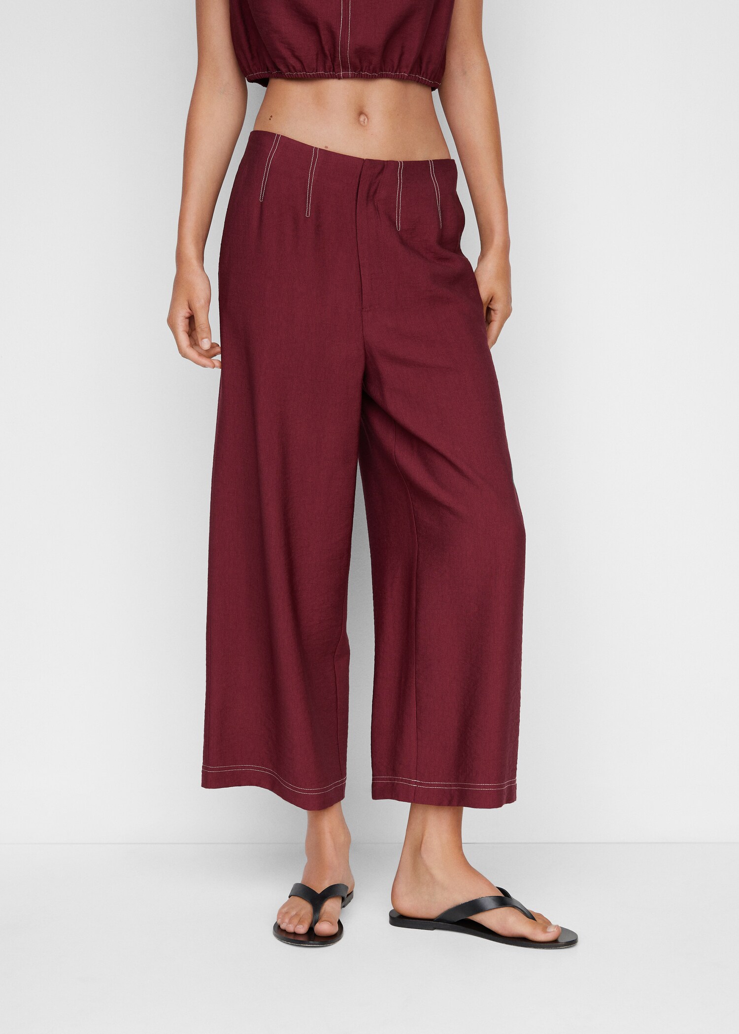 Culotte nadrág varrásokkal - Felezősík