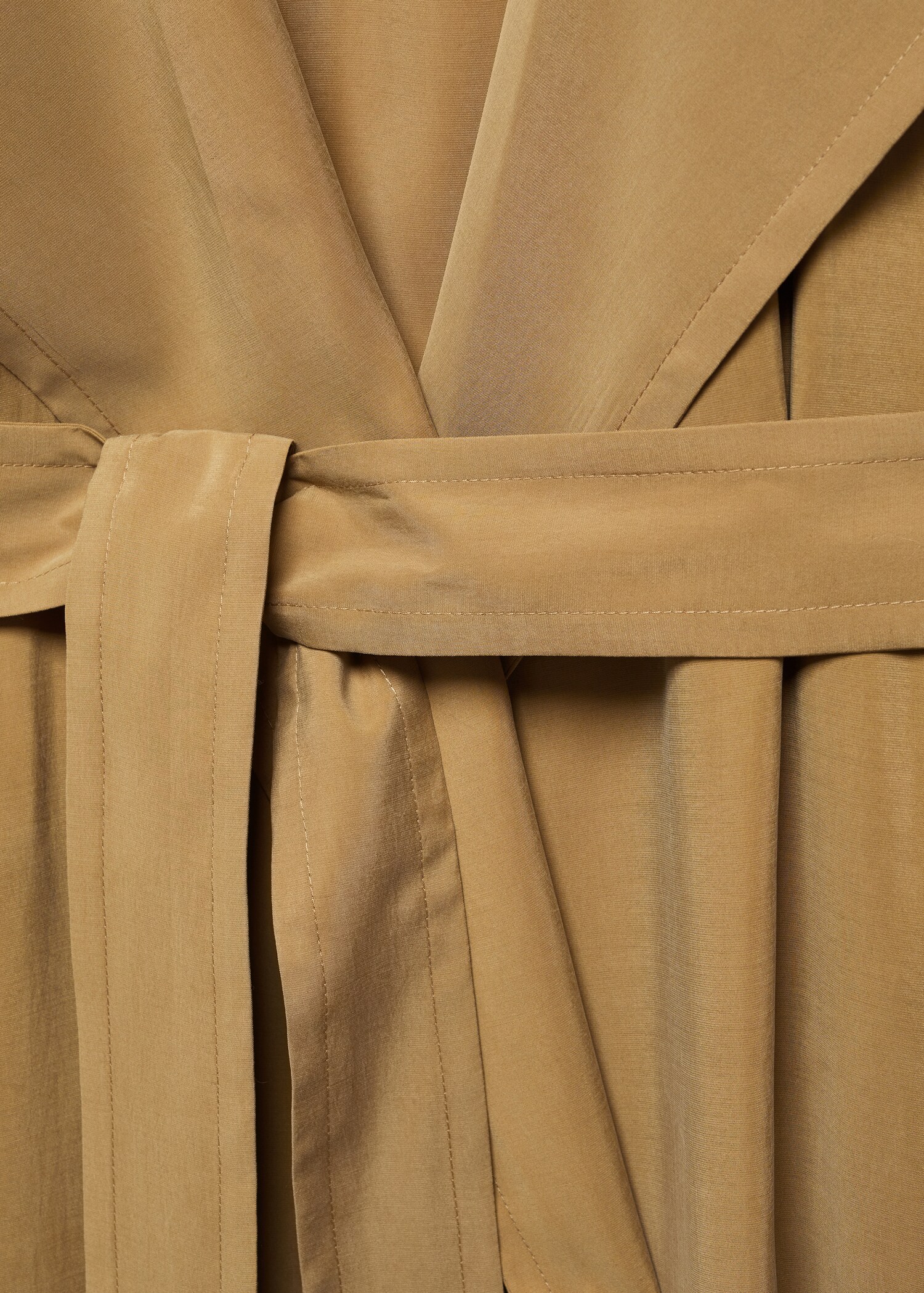 Modal trench coat with tie - Details of the article 8