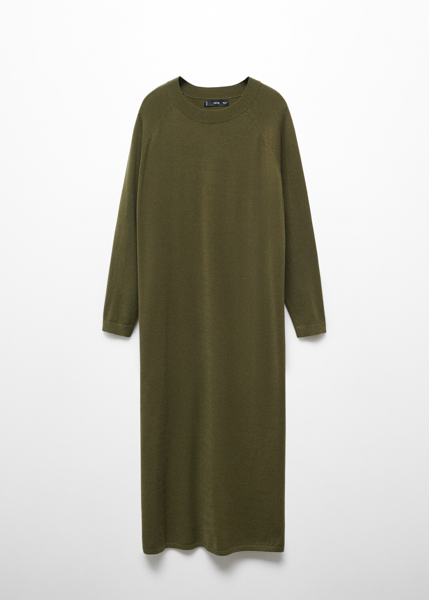 Round-neck knitted dress - Article without model