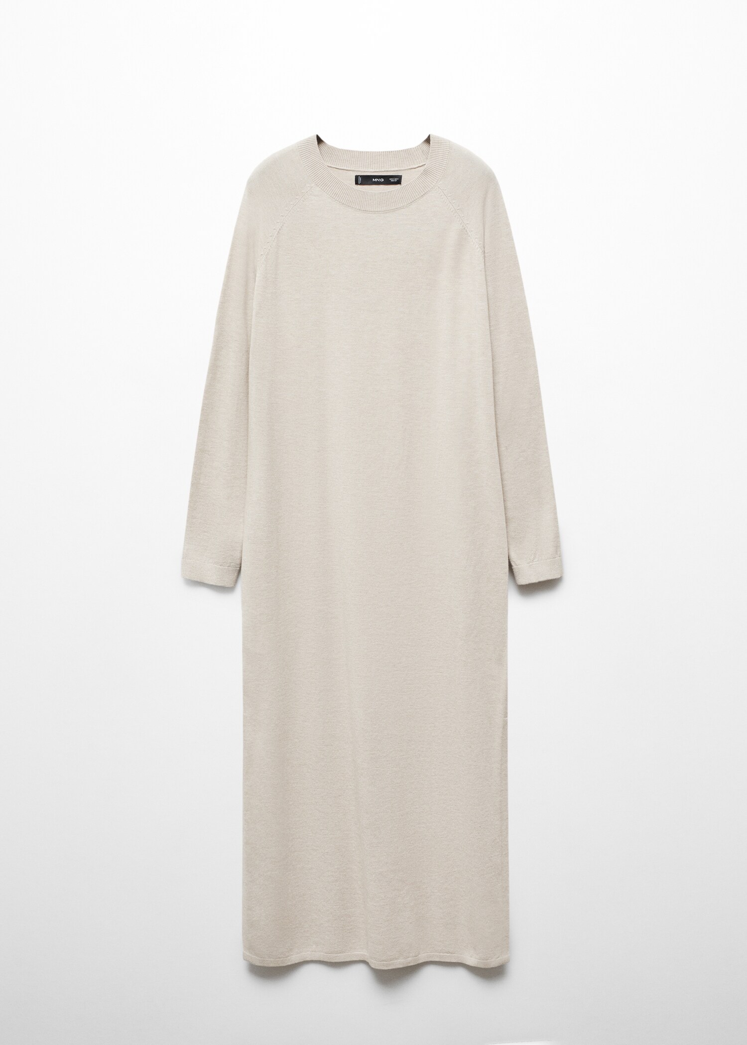 Round-neck knitted dress - Article without model
