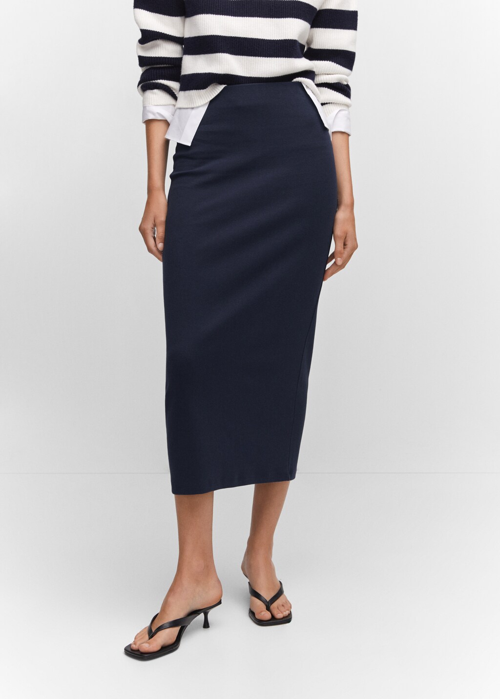 Jupe maille coton