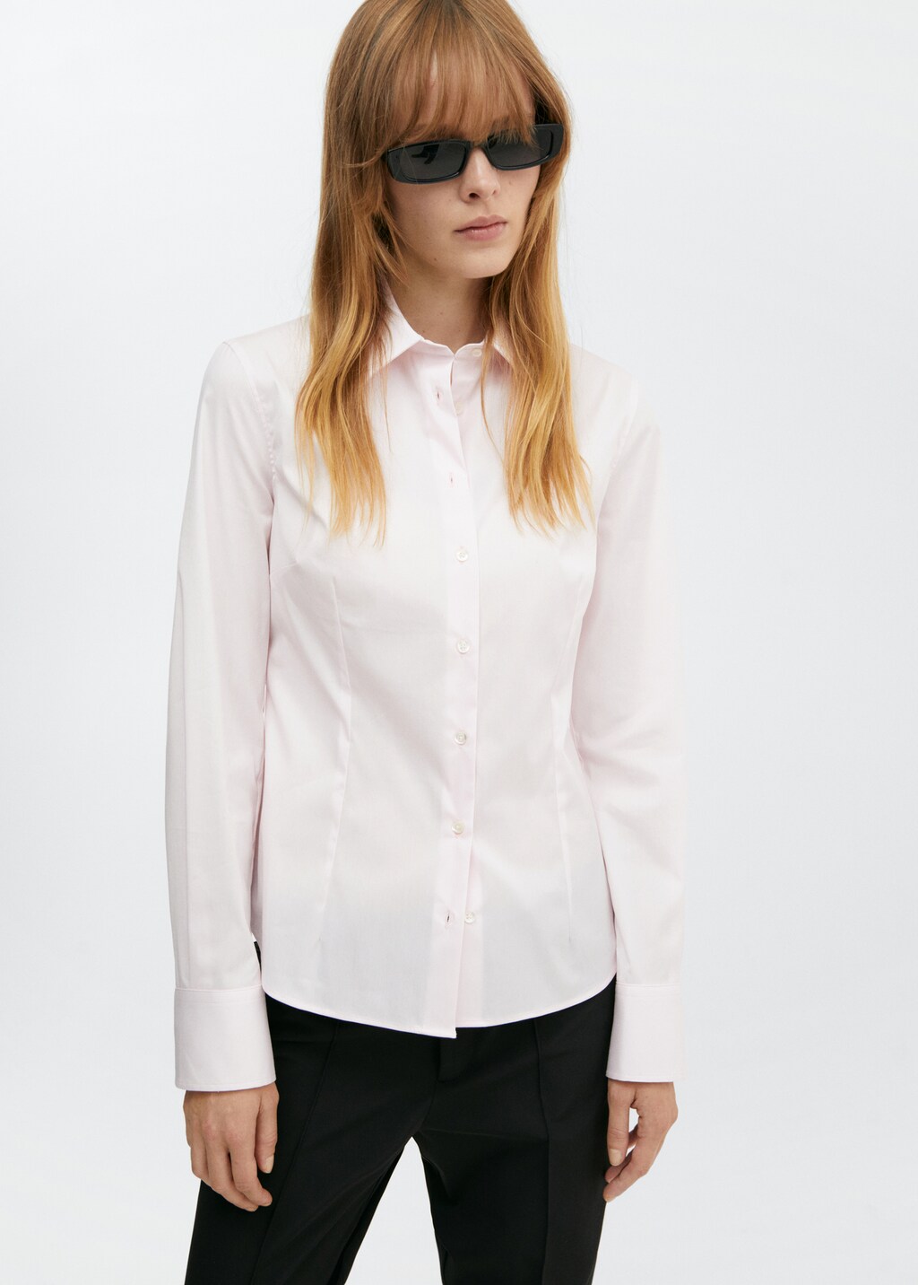 Camisa entallada algodon