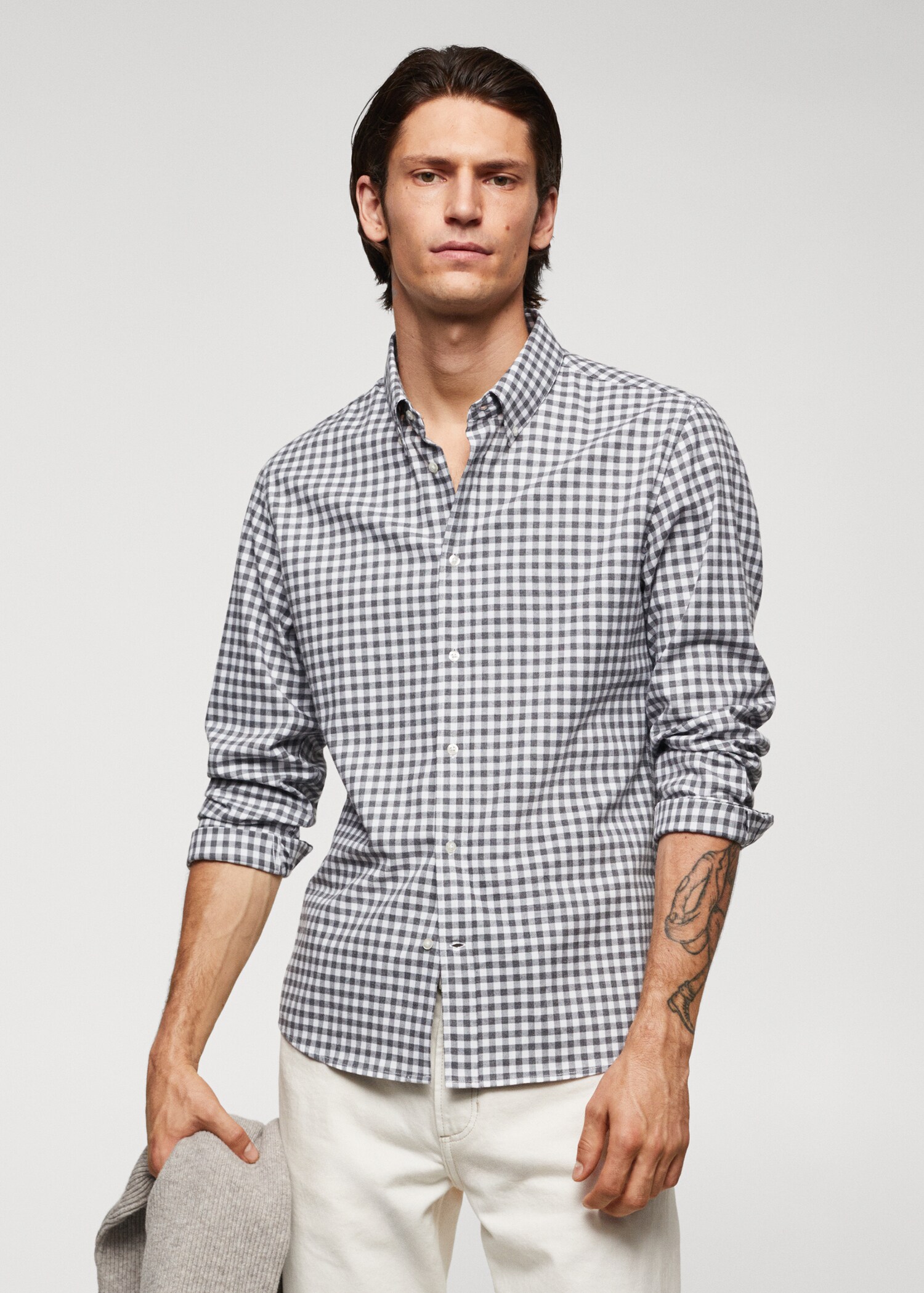 Chemise coton vichy - Plan moyen