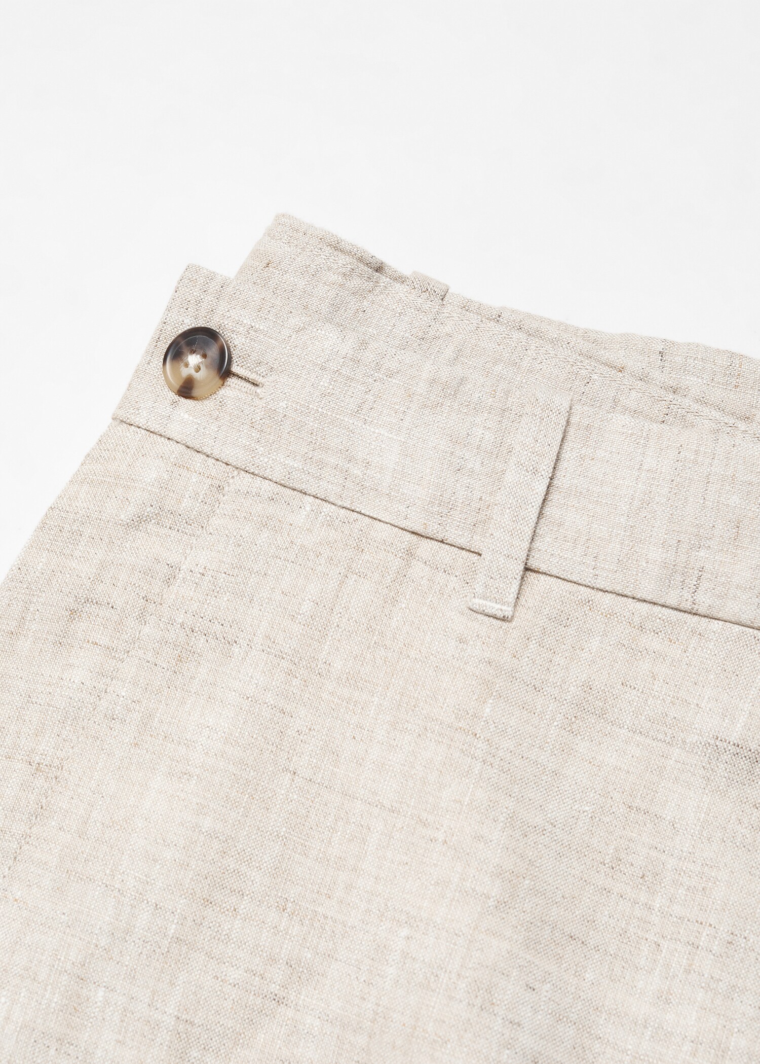 100% linen shorts - Details of the article 8