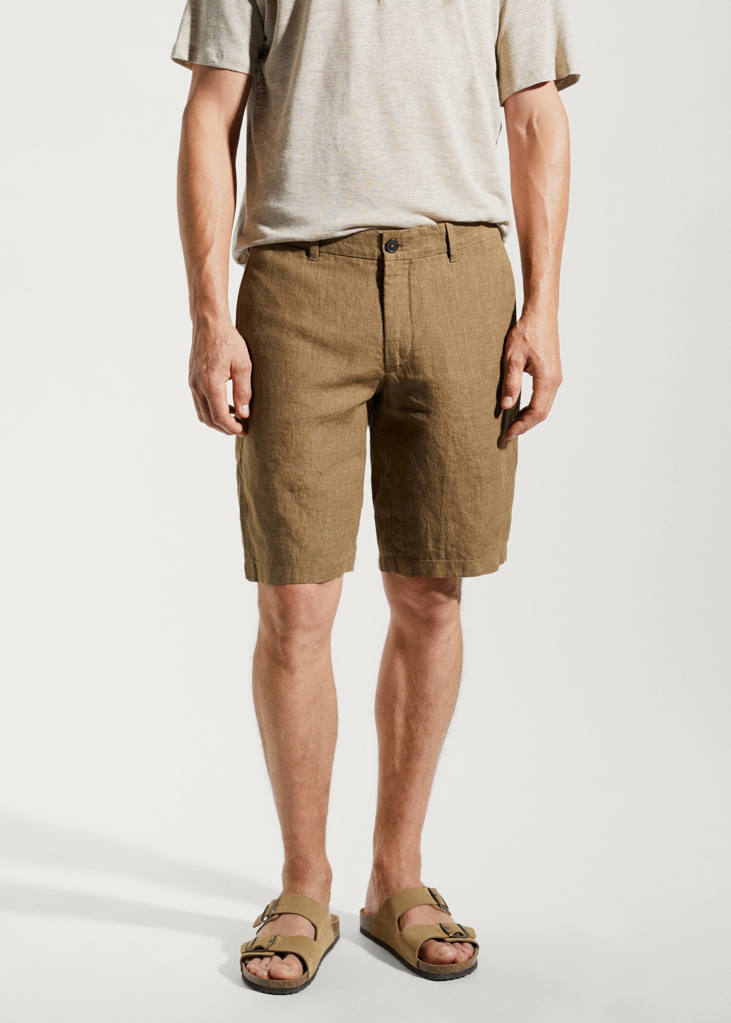 100% linen shorts - Medium plane