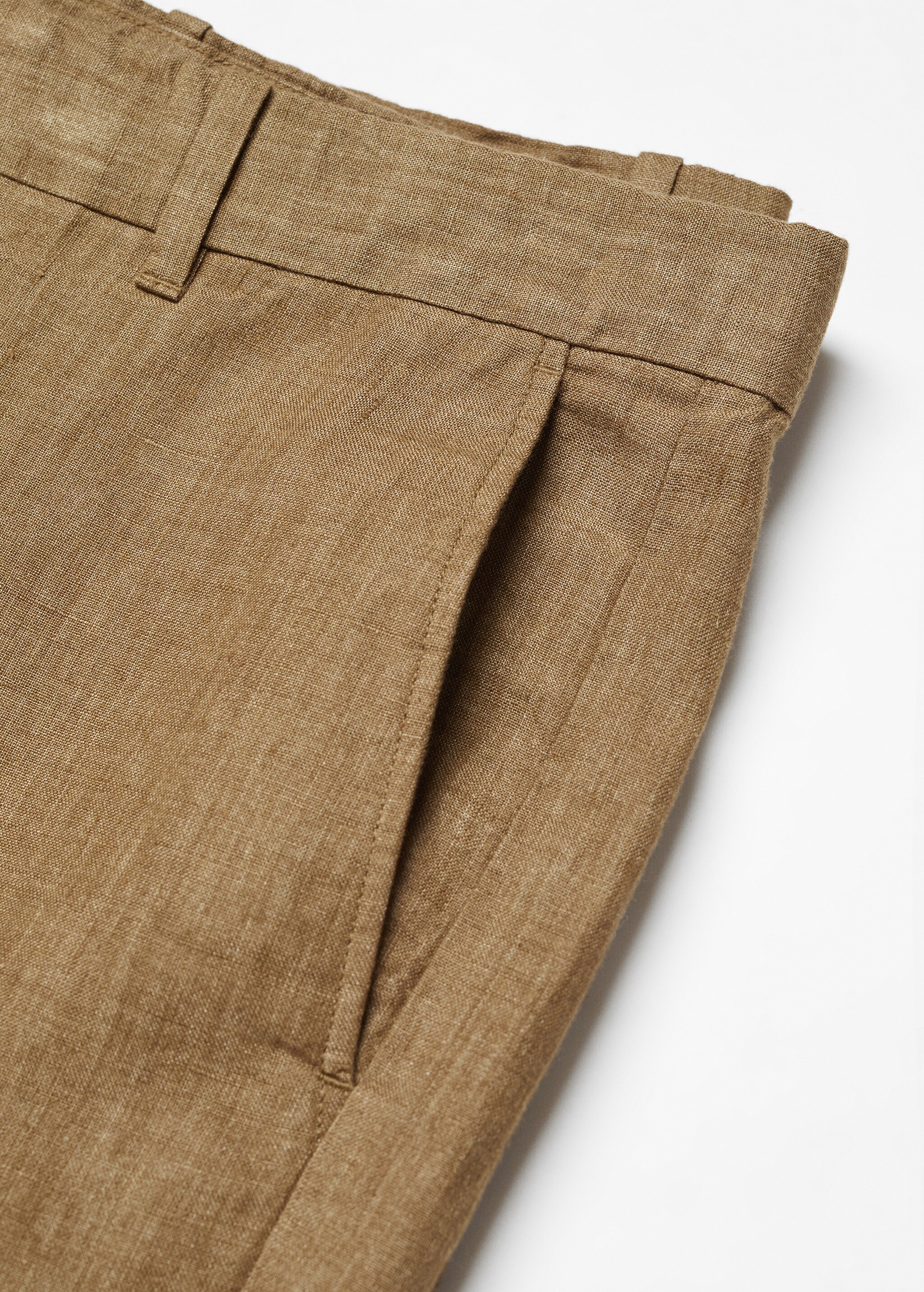 100% linen shorts - Details of the article 8