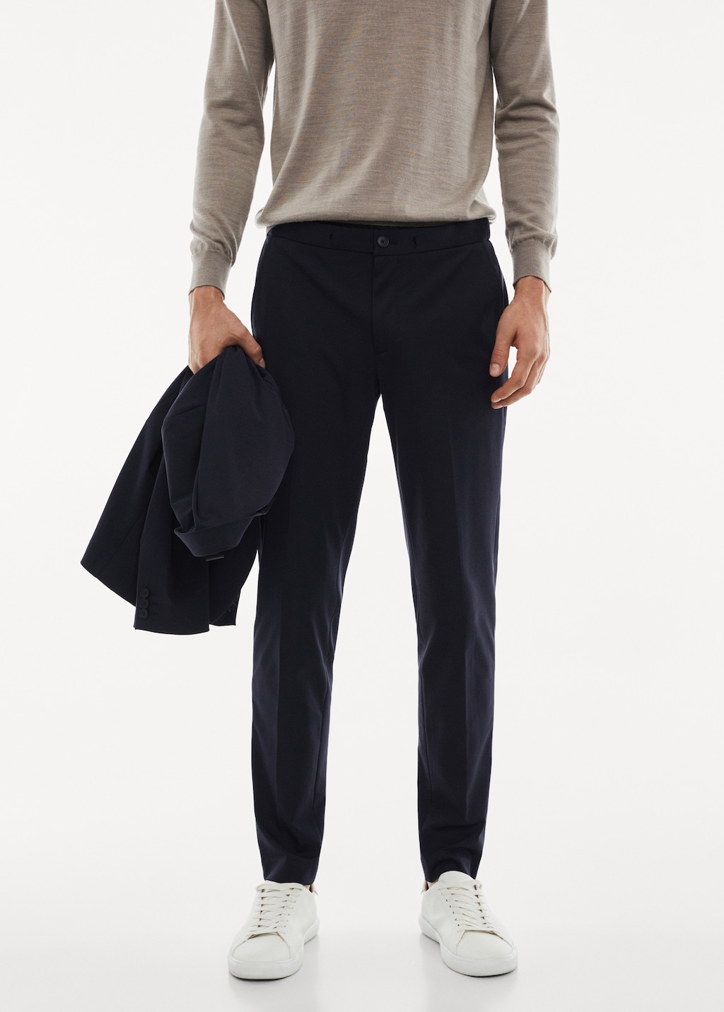 Stretch fabric slim fit trousers Men MANGO Vietnam