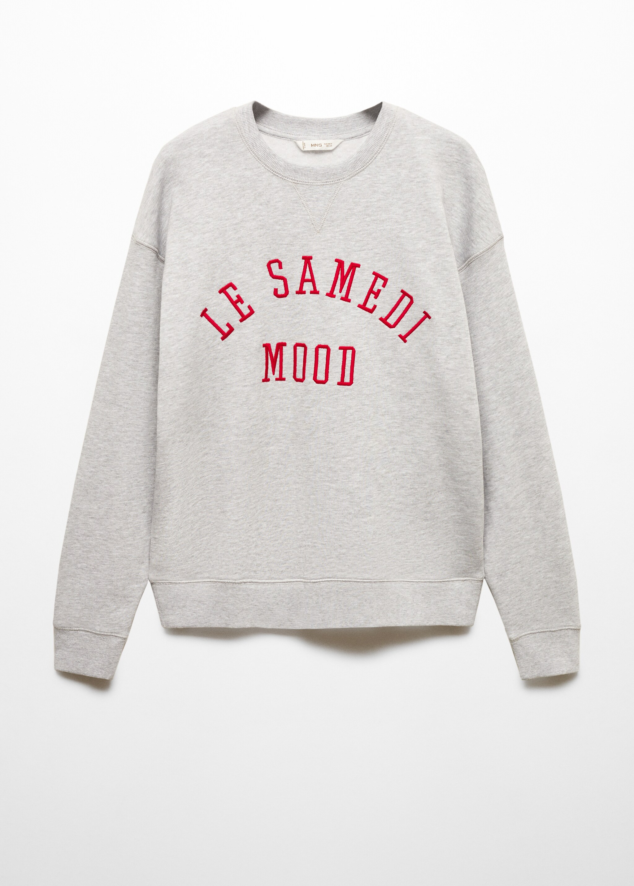 Embroidered message sweatshirt - Artikel zonder model