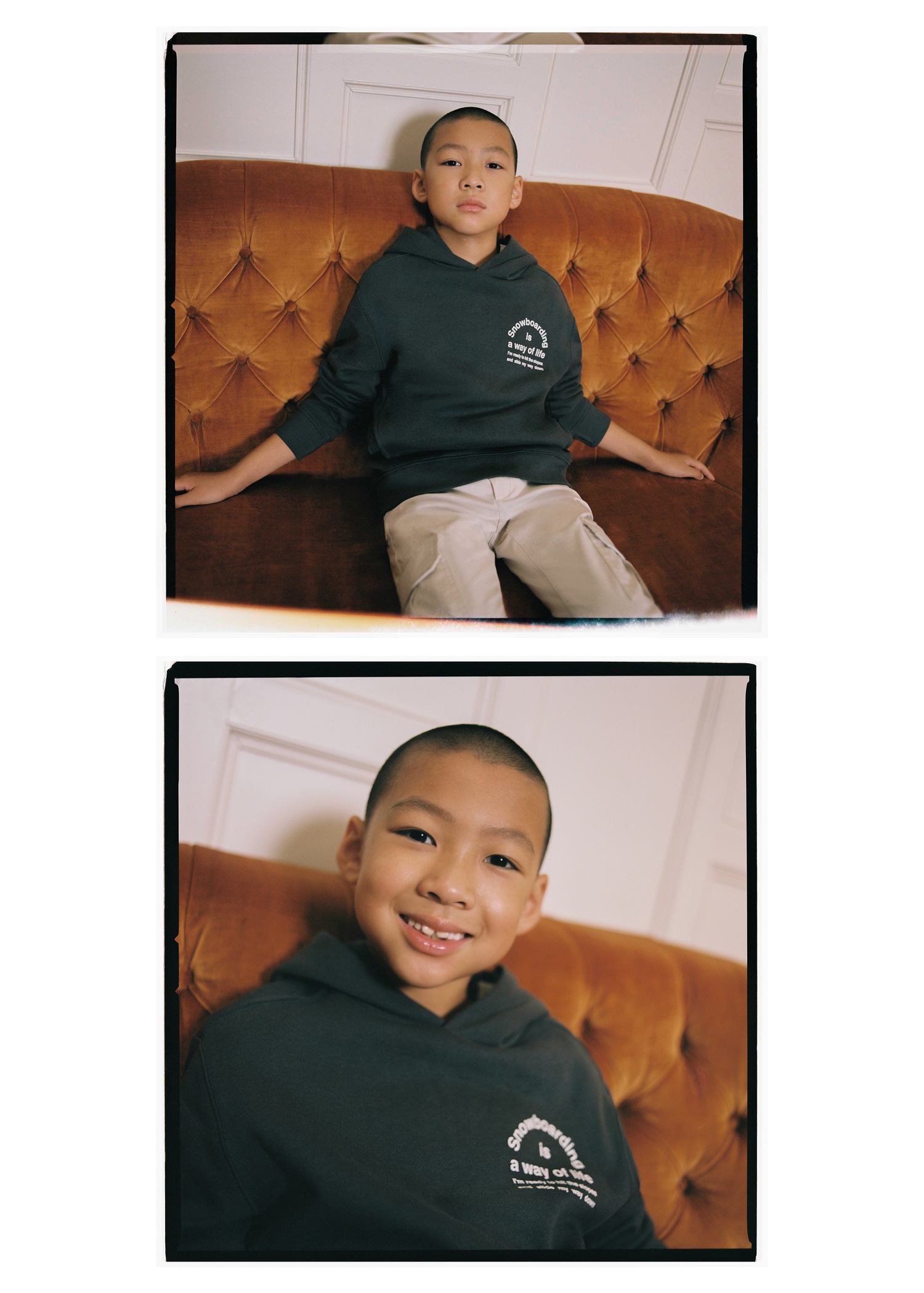 Printed cotton sweatshirt