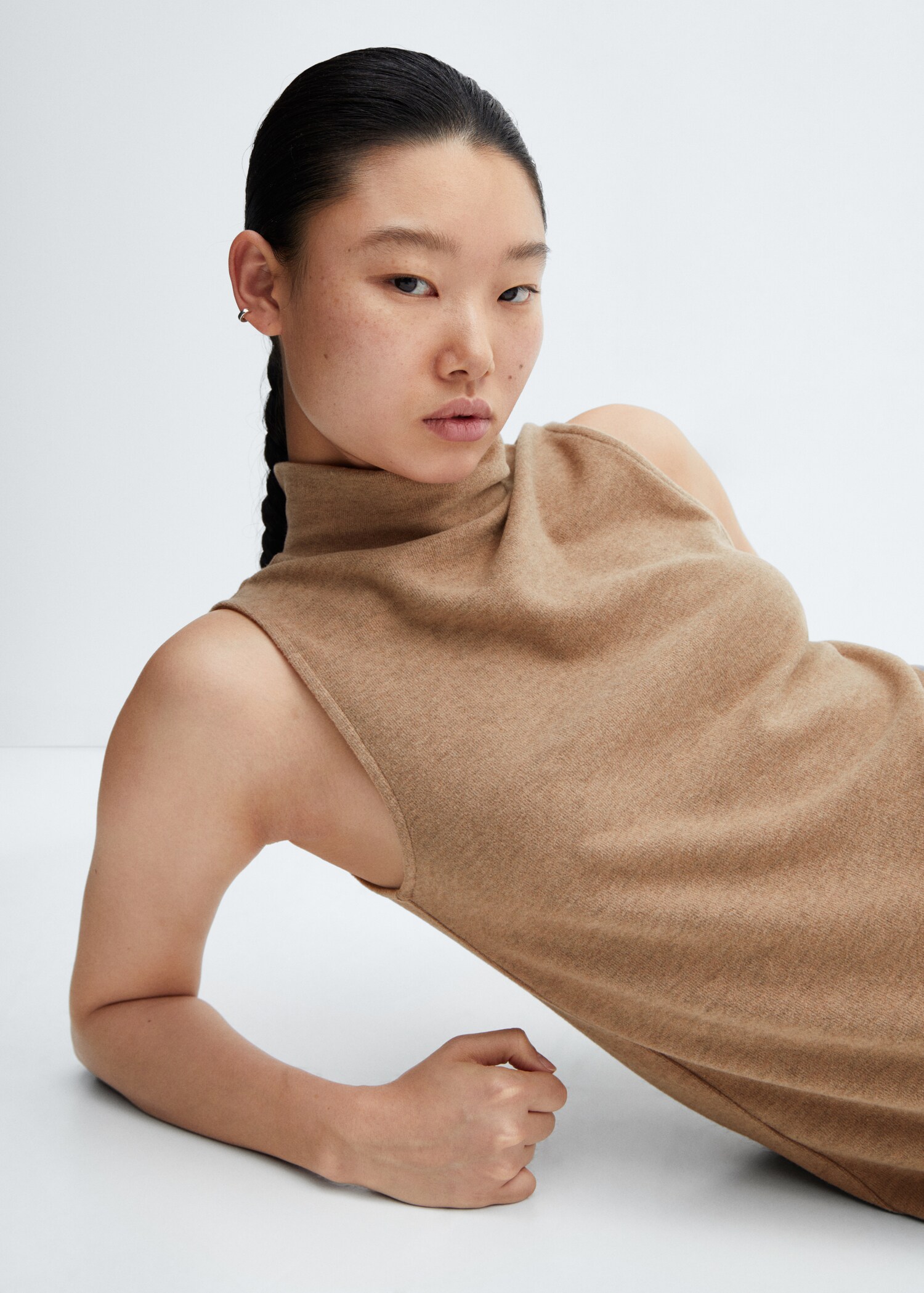 Turtleneck knitted top - Details of the article 1