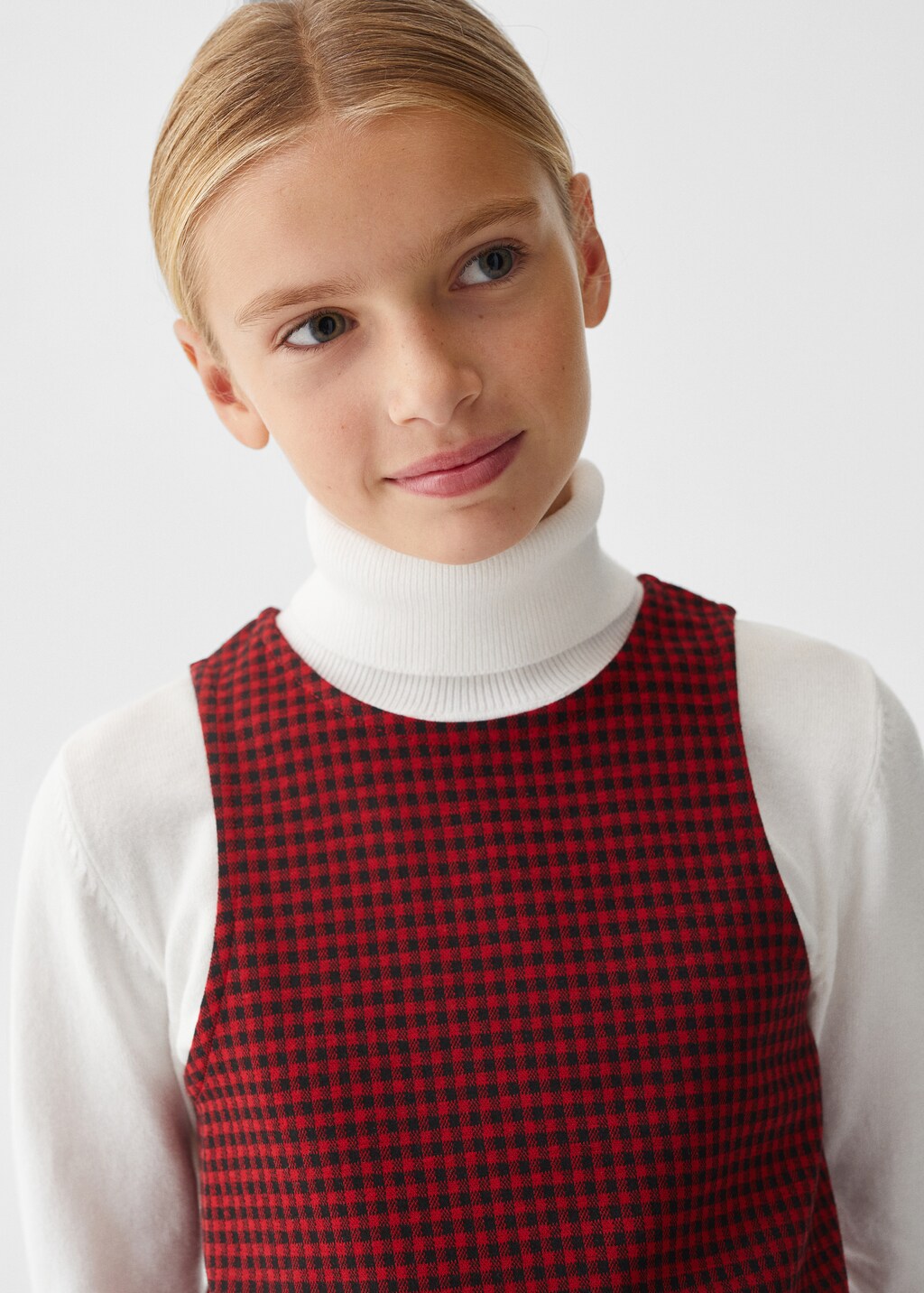Houndstooth pinafore discount