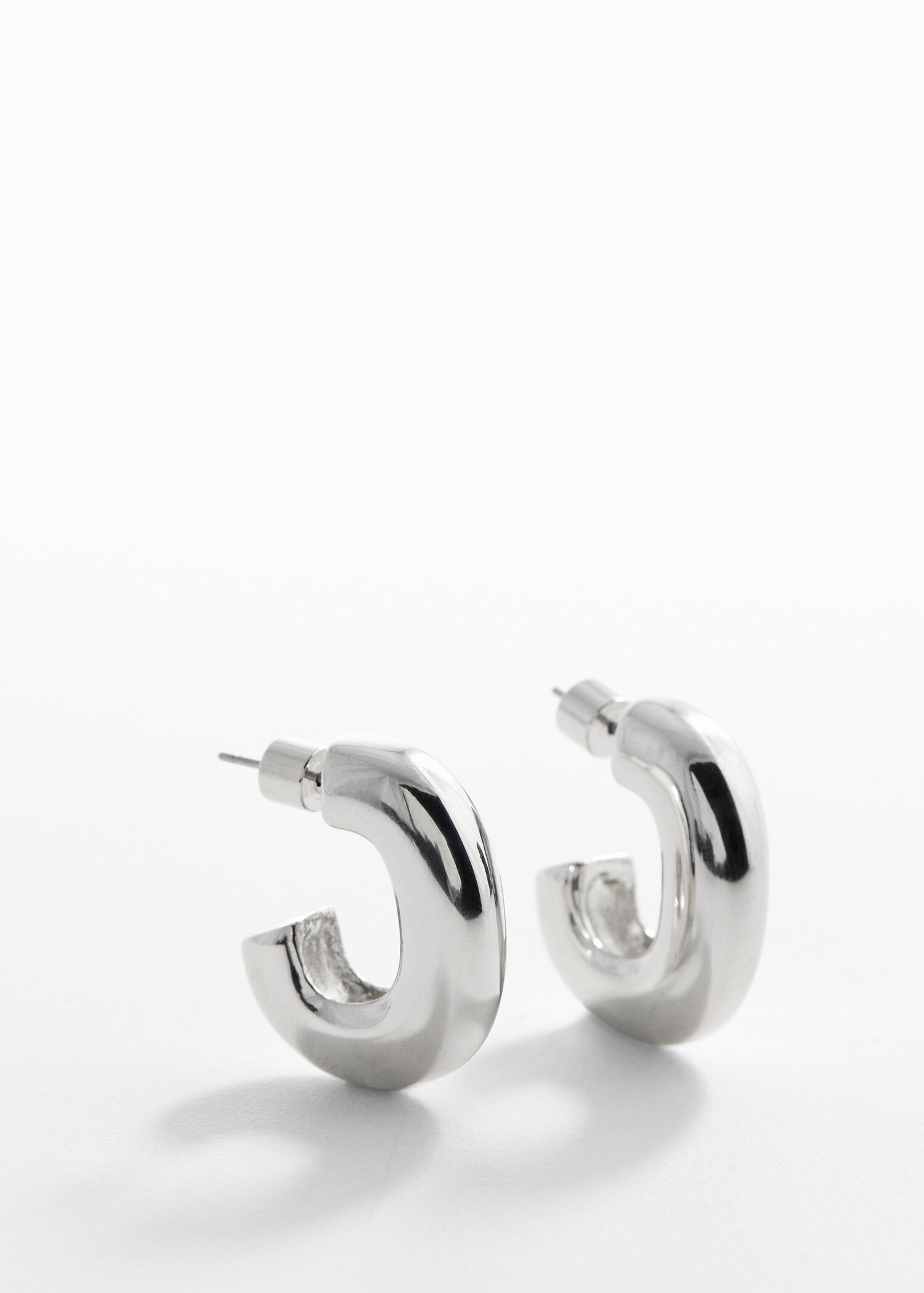 Volume hoop earrings - Medium plane