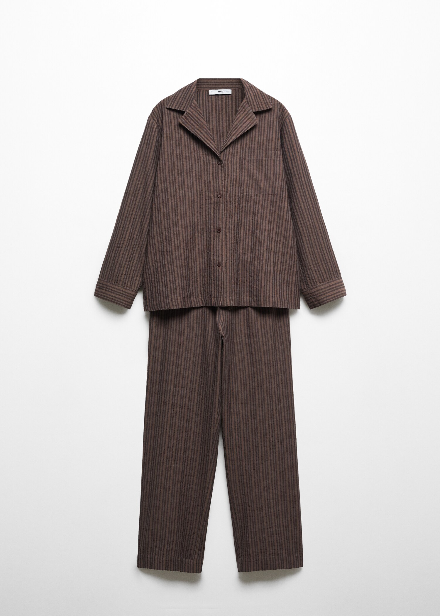 Striped cotton long pyjama - Article without model