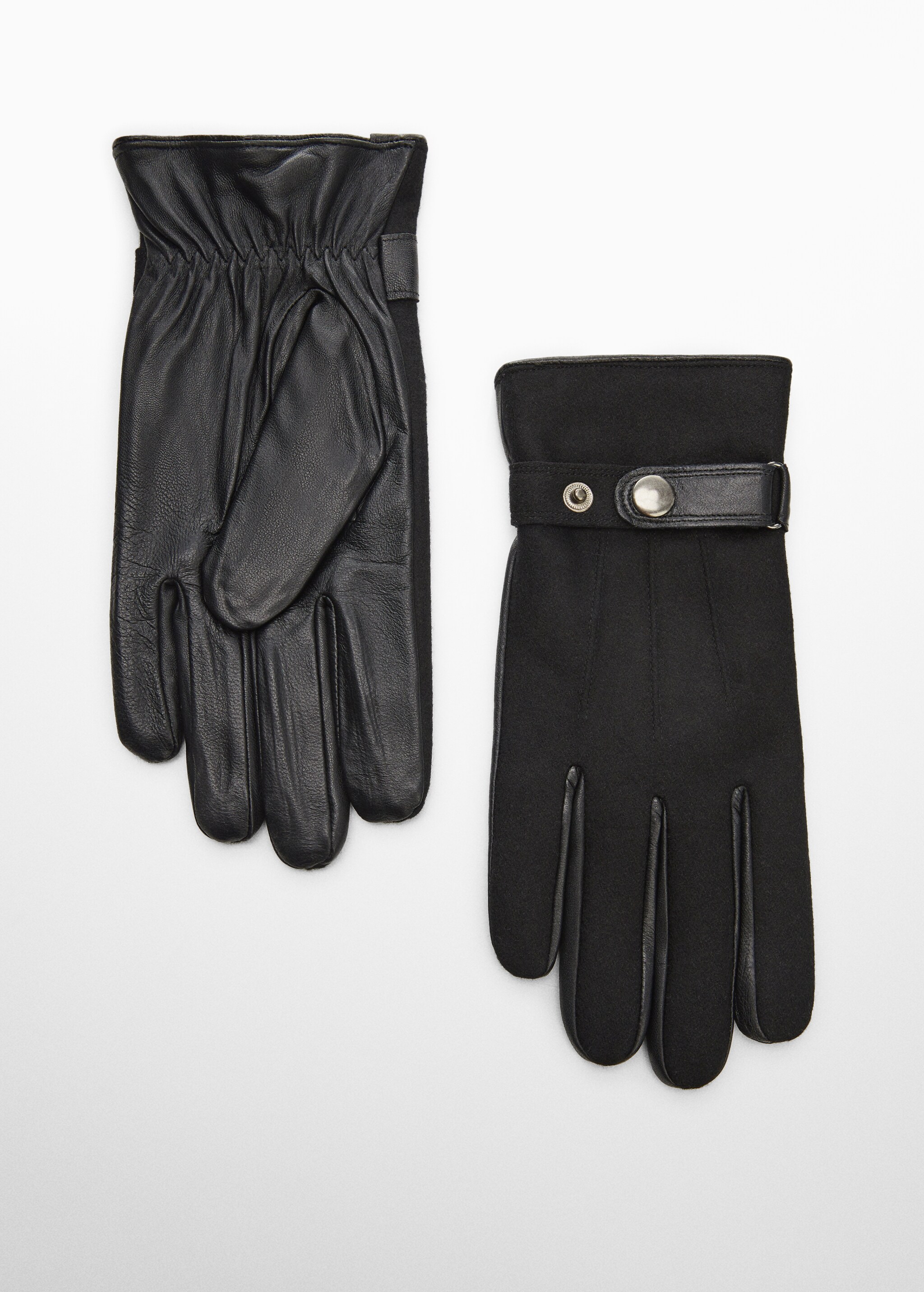 Wool-blend lining leather gloves - Article without model