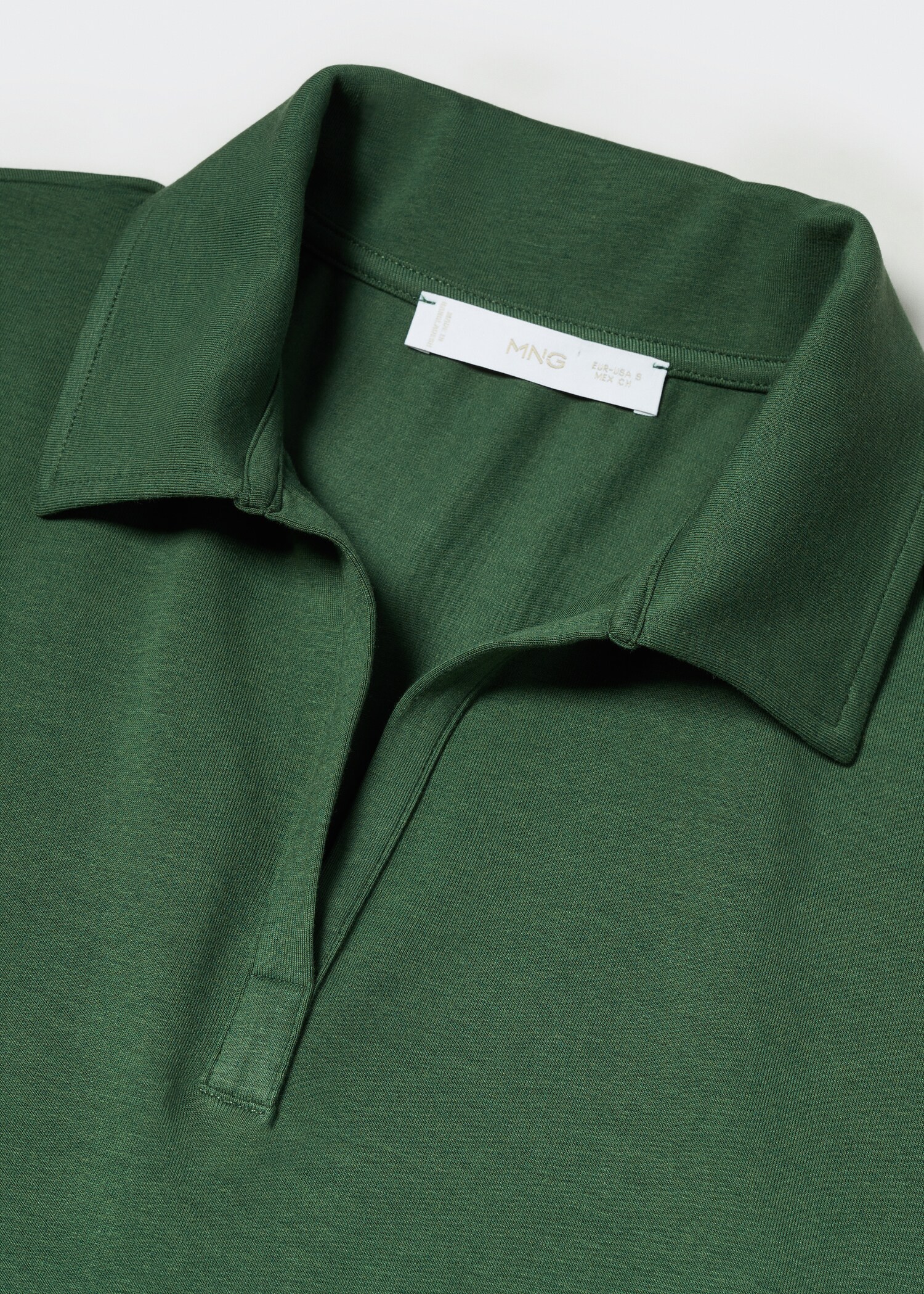 Oversized modal polo shirt - Details of the article 8