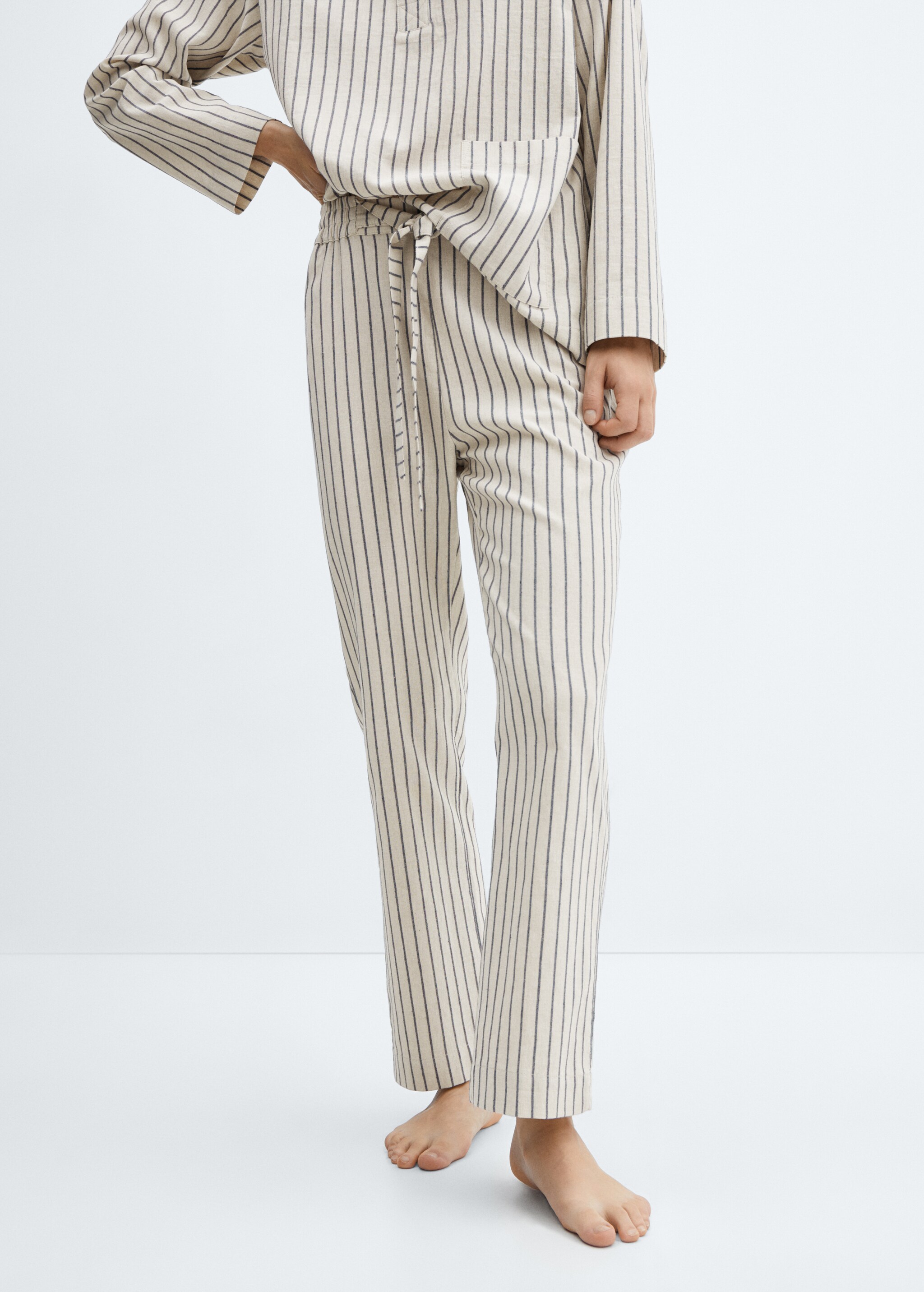 Striped pajama trousers - Medium plane