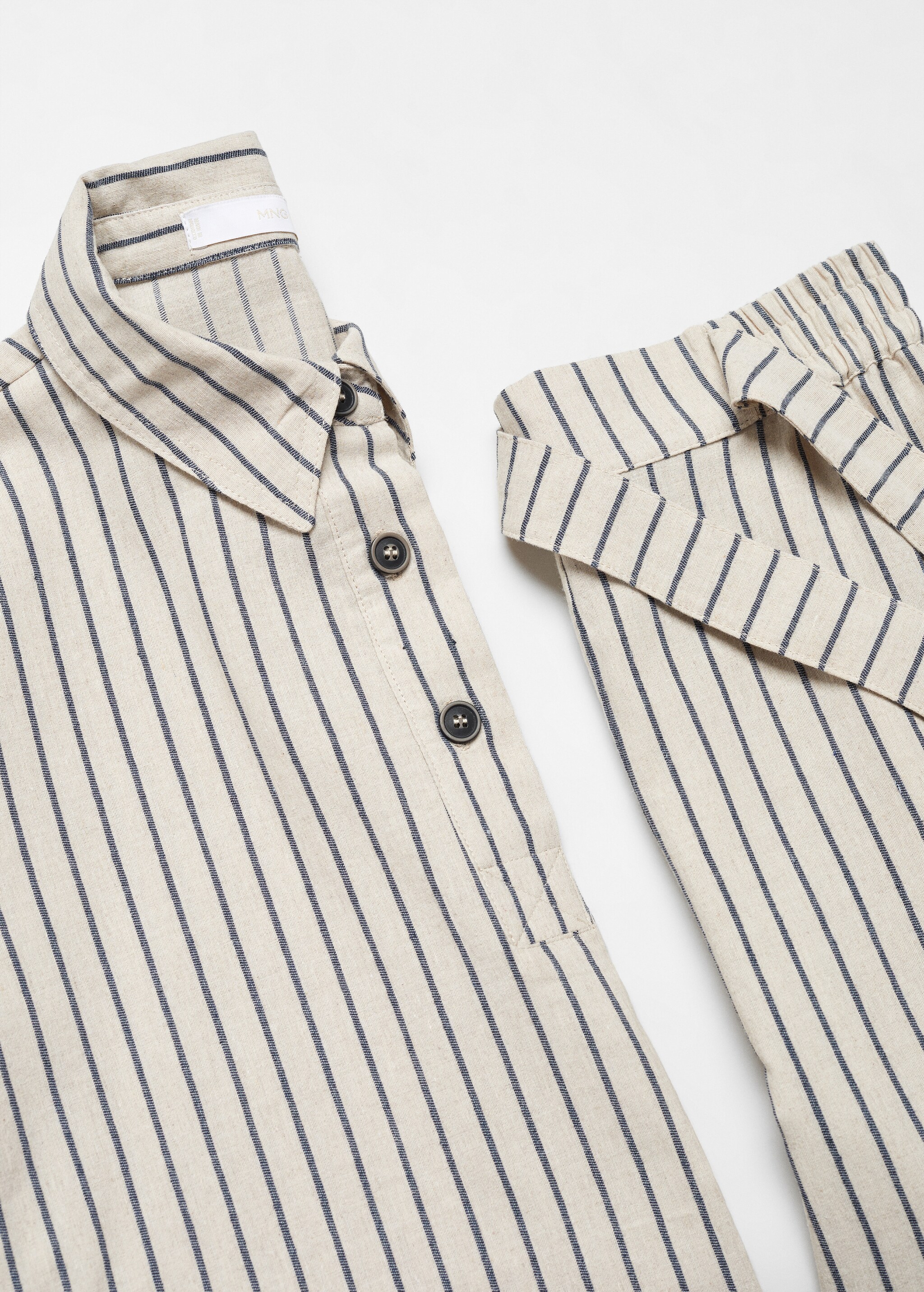 Striped pajama trousers - Details of the article 8