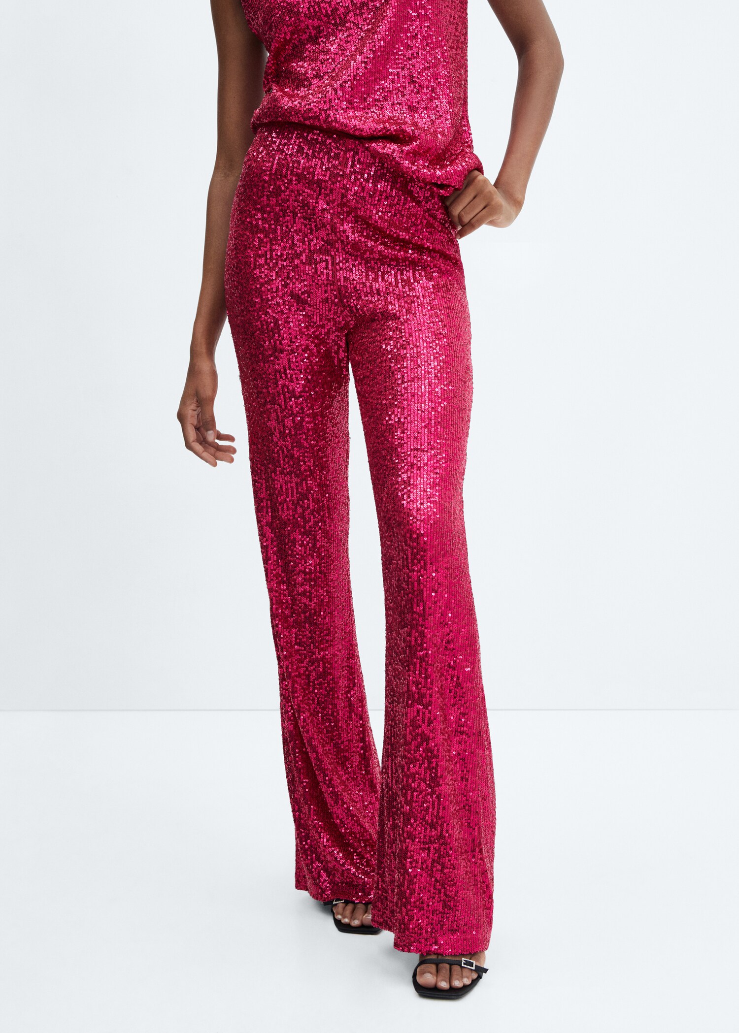 Pantalon flare sequins - Plan moyen