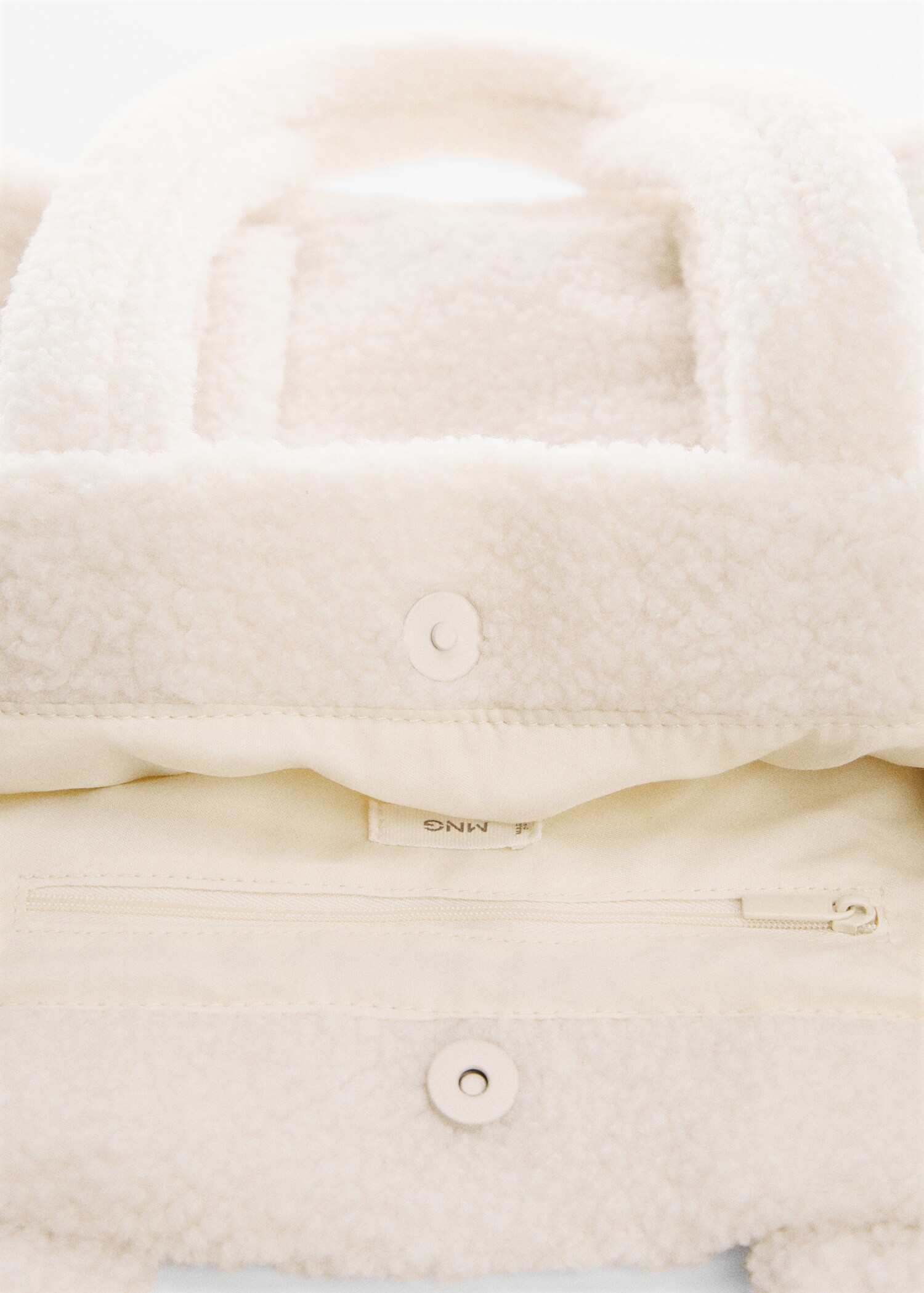Shopper faux-shearling bag - Details of the article 2