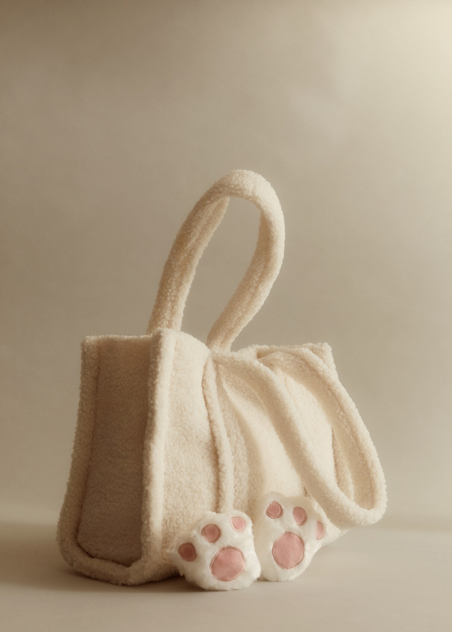 Shopper faux-shearling bag - Details of the article 8