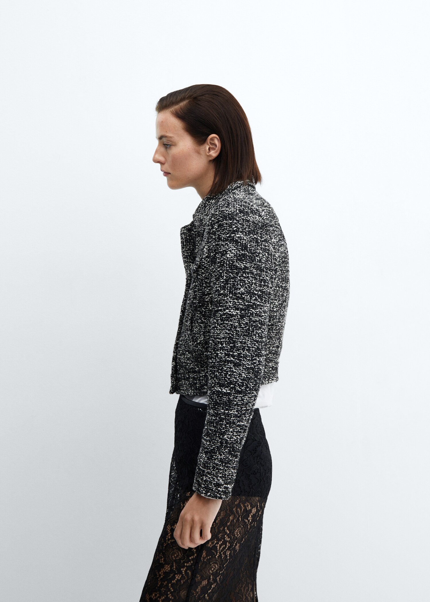 Veste tweed col chemise - Détail de l'article 2